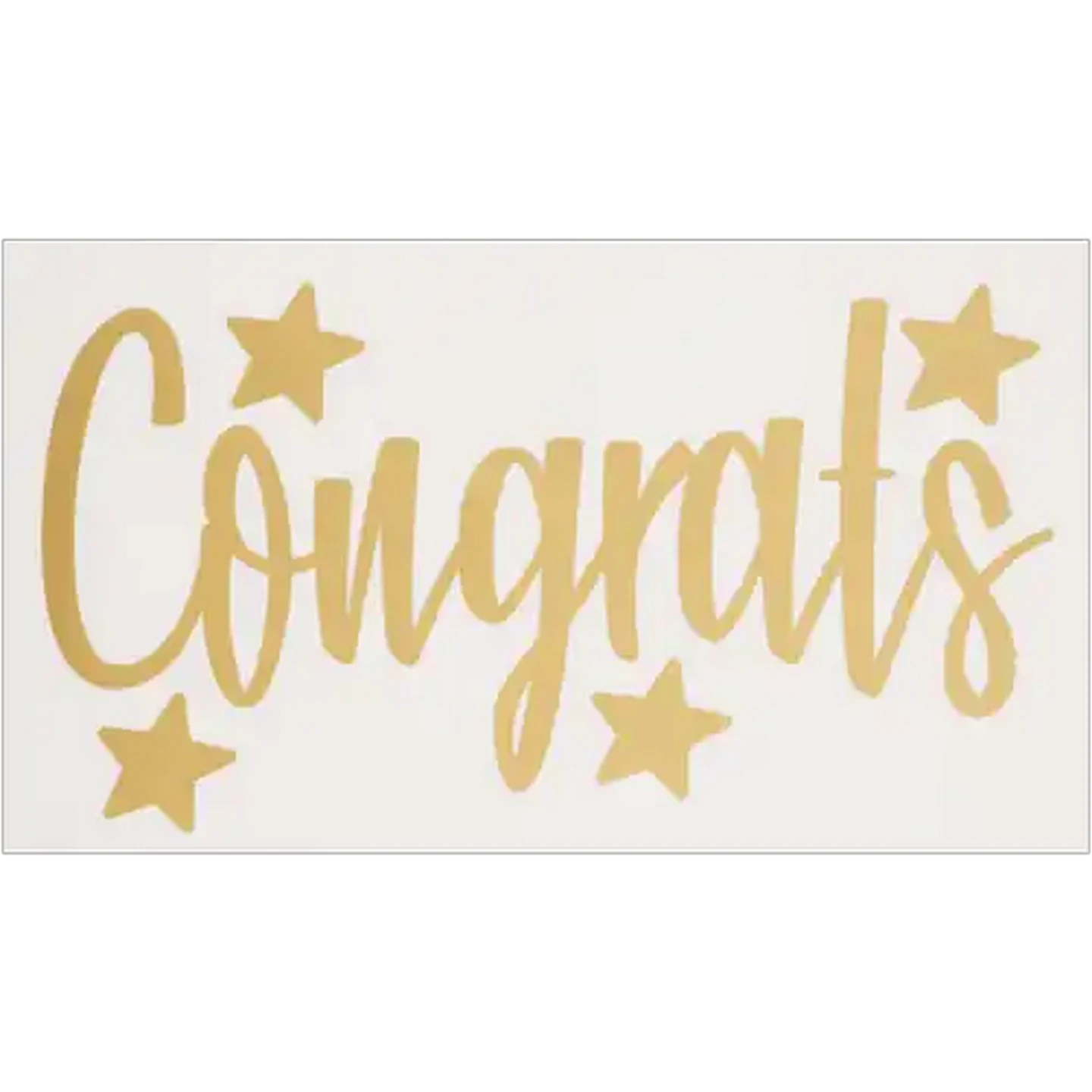 Image of Party Xpress Gold "Congrats" Sticker