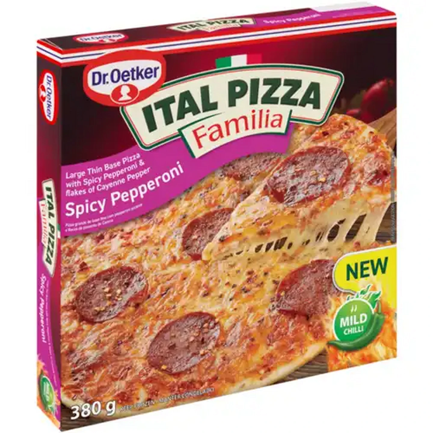 Image of Dr. Oetker Ital Pizza Familia Frozen Spicy Pepperoni Pizza 380g