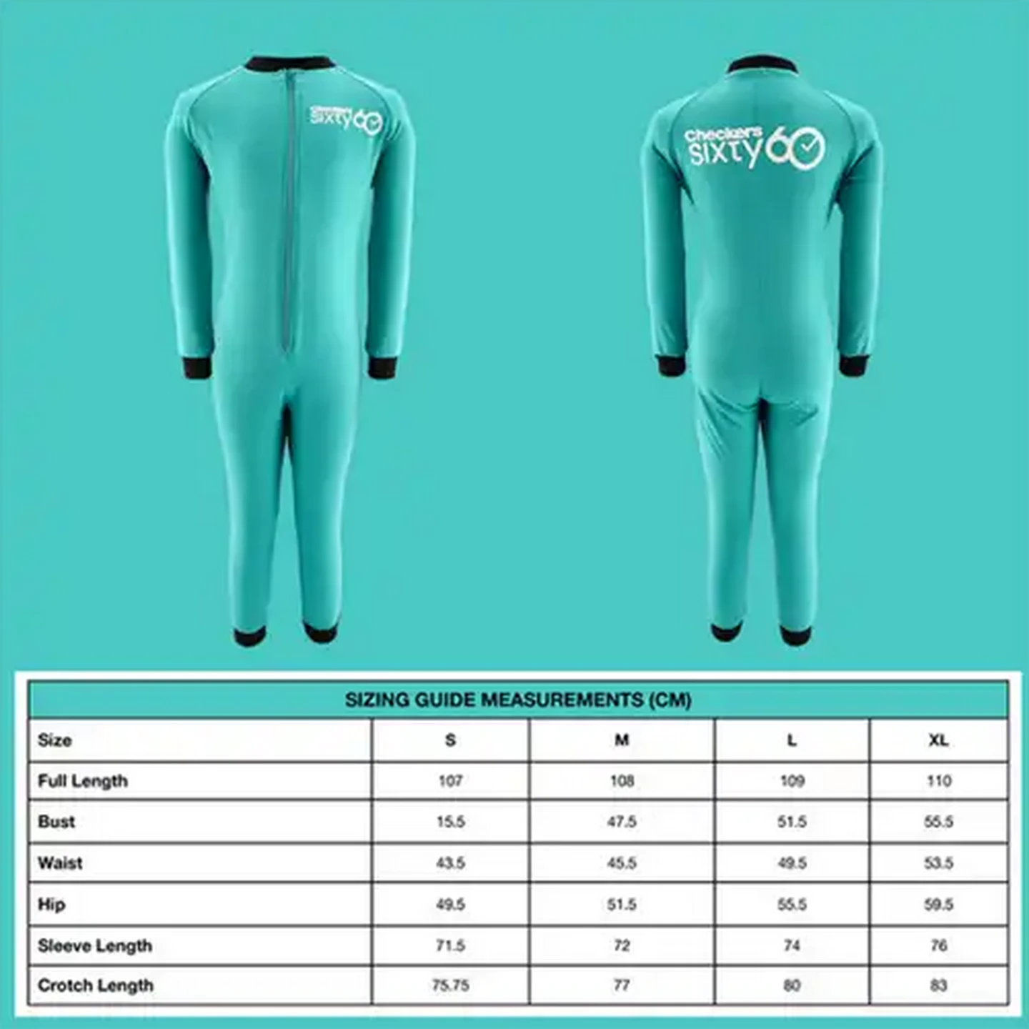 Checkers Sixty60 | Sixty60 Adult Teal Jumpsuit Large