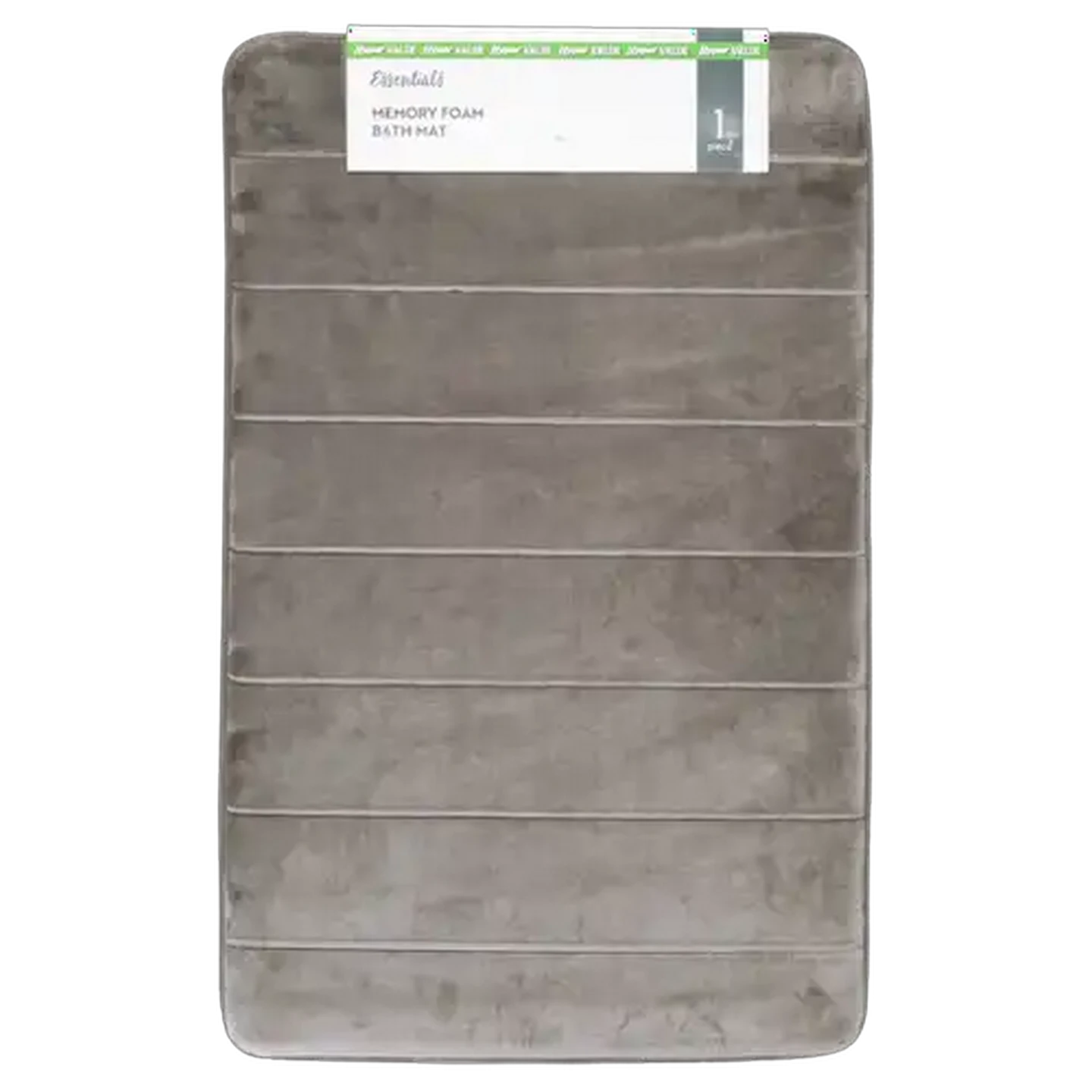 Image of Hyper Value Essentials Charcoal Memory Foam Bath Mat 50 x 80cm
