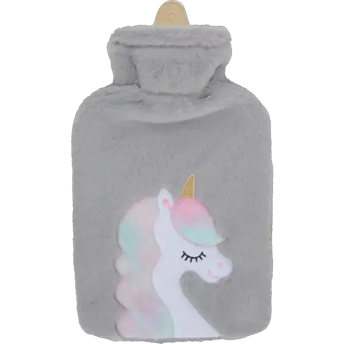 Image of Animals Fluffy Hot Water Bottle 2L (Design May Vary)