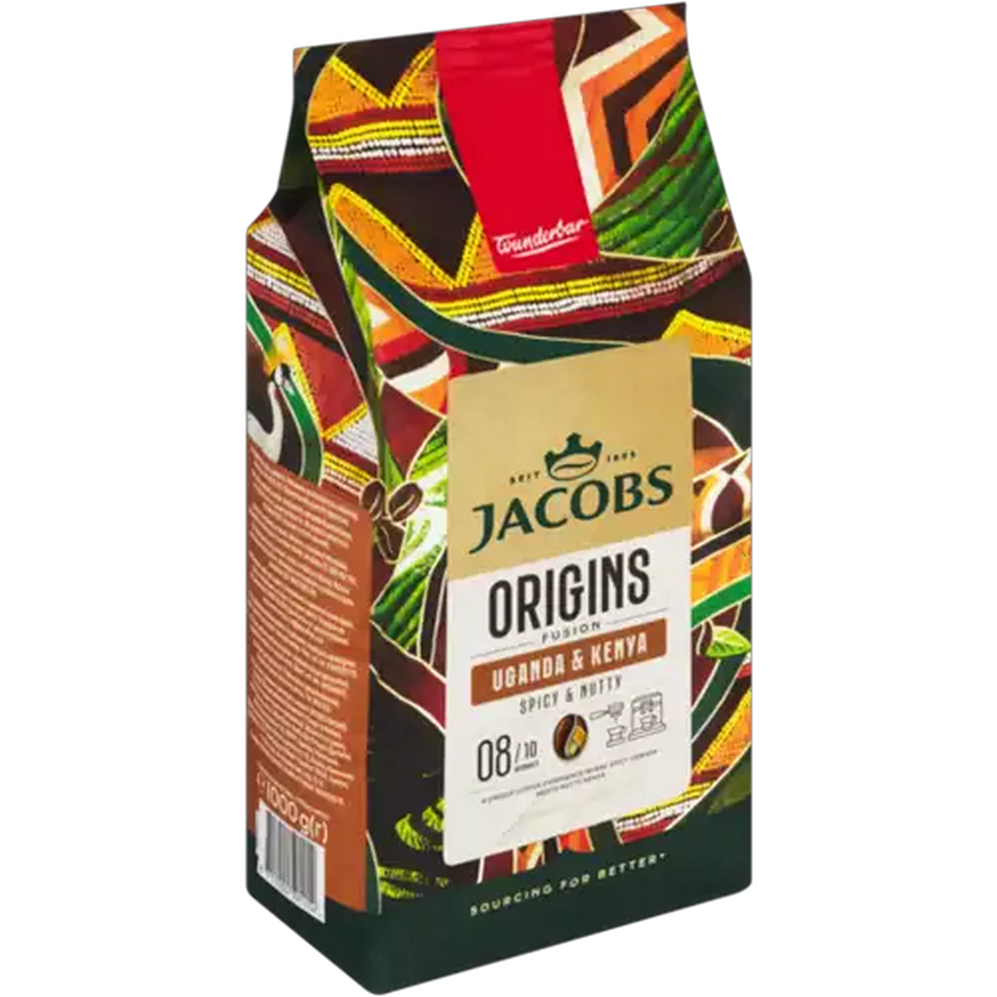 Image of Jacobs Origins Fusion Uganda & Kenya Coffee Beans 1kg