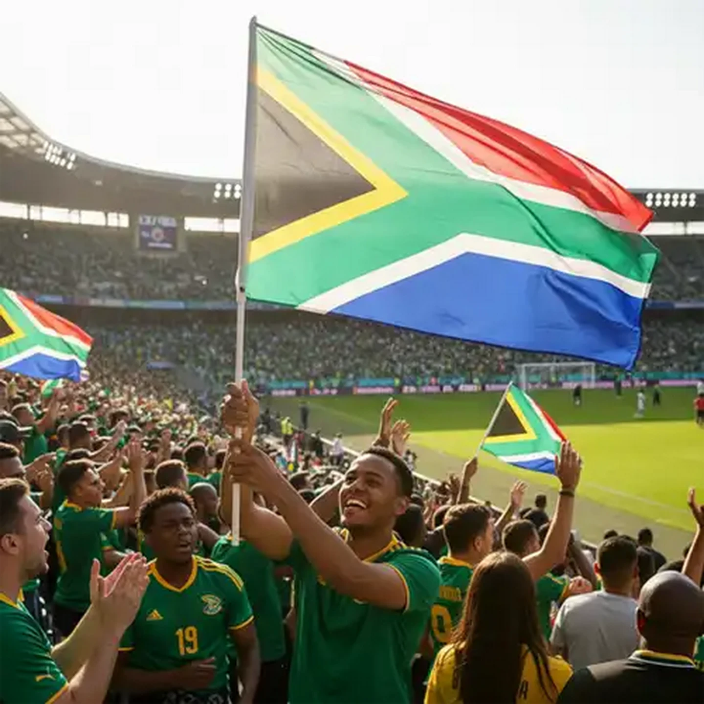 Image of South African Supporter Gear Flag 98 x 147cm