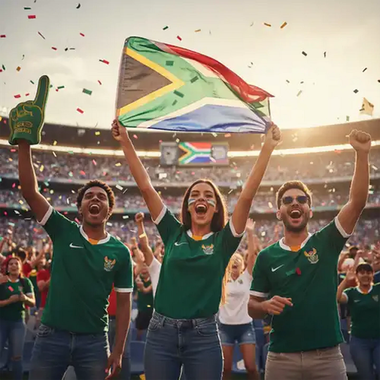 Image of South African Supporter Gear Flag 98 x 147cm
