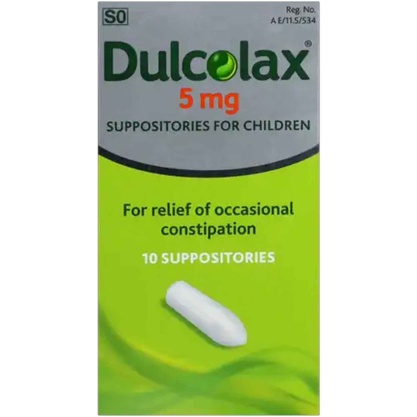 Image of Dulcolax Suppositories Laxative For Children 5mg 10 Pack