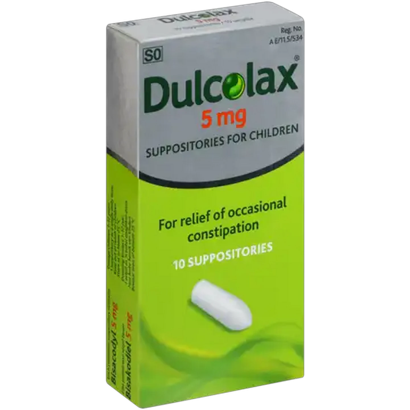 Image of Dulcolax Suppositories Laxative For Children 5mg 10 Pack