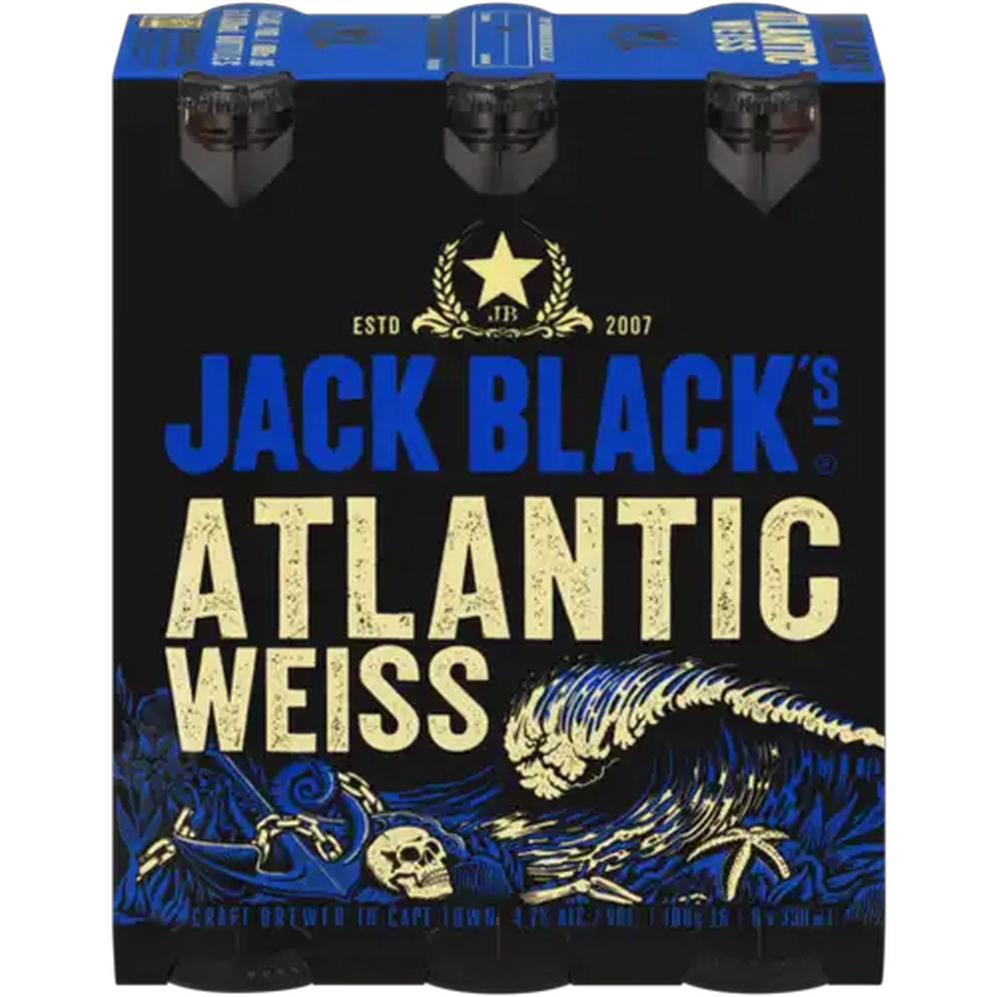 Image of Jack Black's Atlantic Weiss Beer Bottle 6 x 330ml