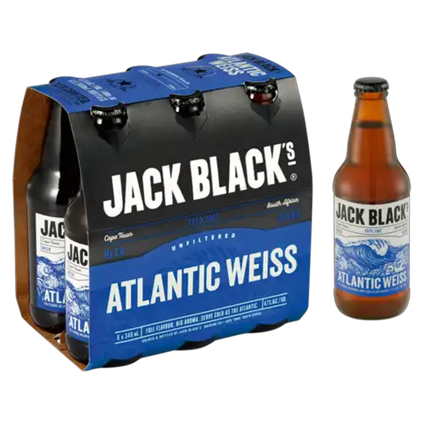 Image of Jack Black's Atlantic Weiss Beer Bottle 6 x 330ml
