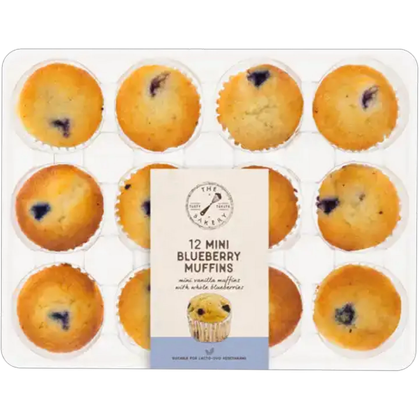 Image of The Bakery Mini Blueberry Muffins 12 Pack