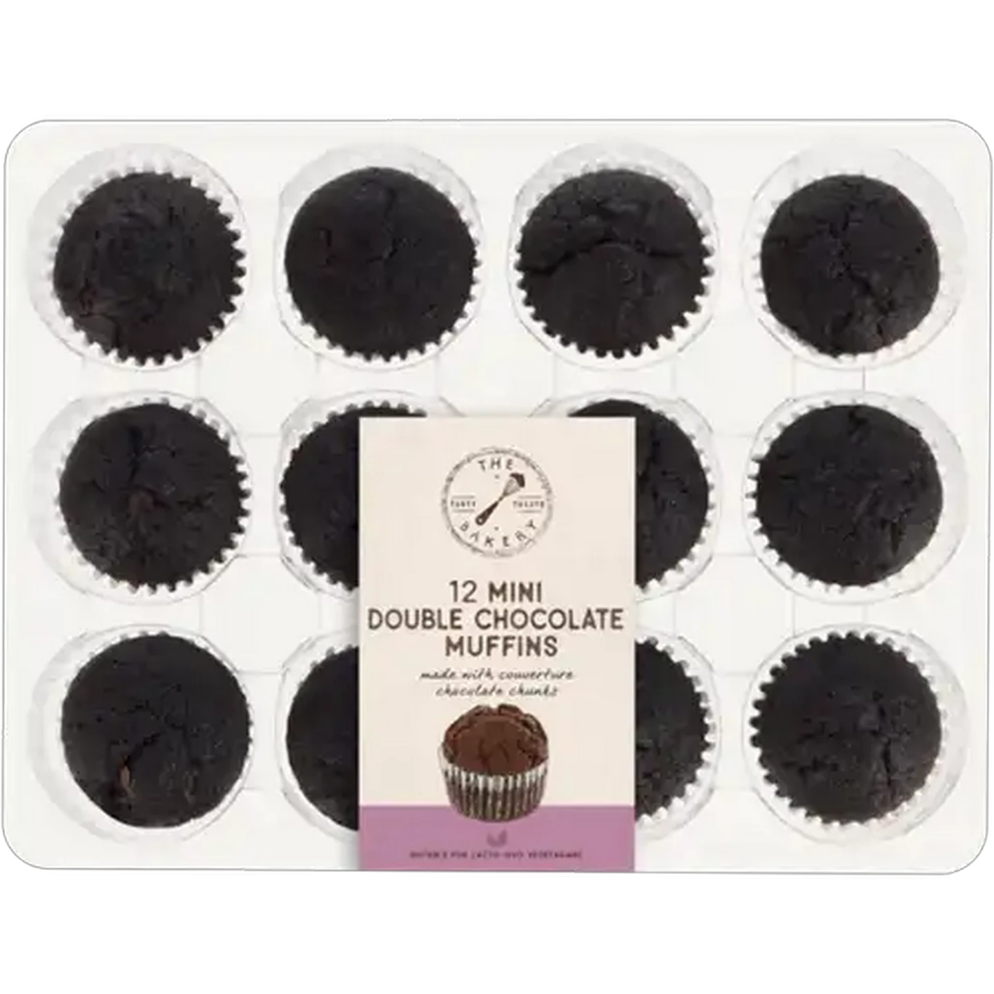 Image of The Bakery Mini Double Chocolate Muffins 12 Pack