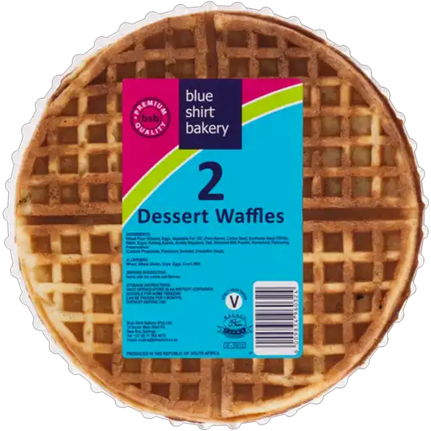 Image of Blue Shirt Bakery Dessert Waffles 2 Pack