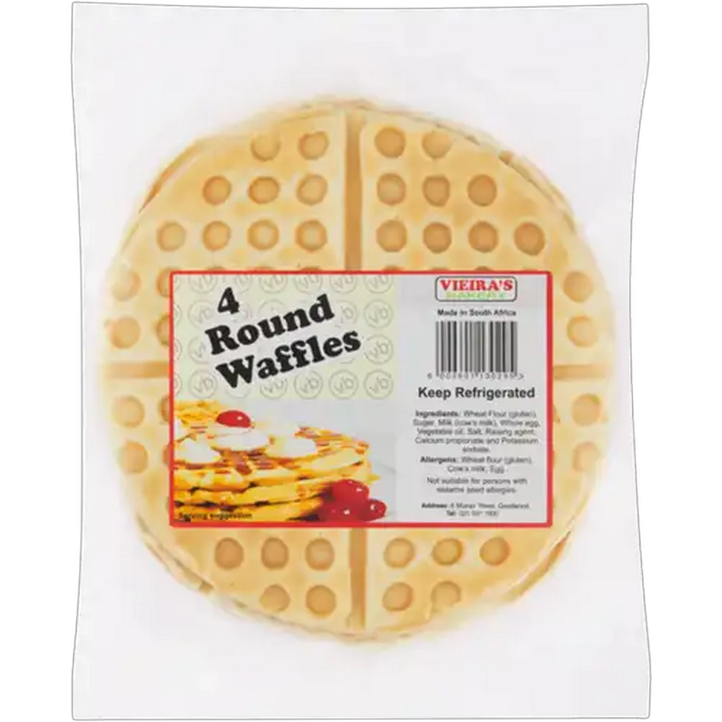 Image of Vieira’s Bakery Round Waffles 4 Pack