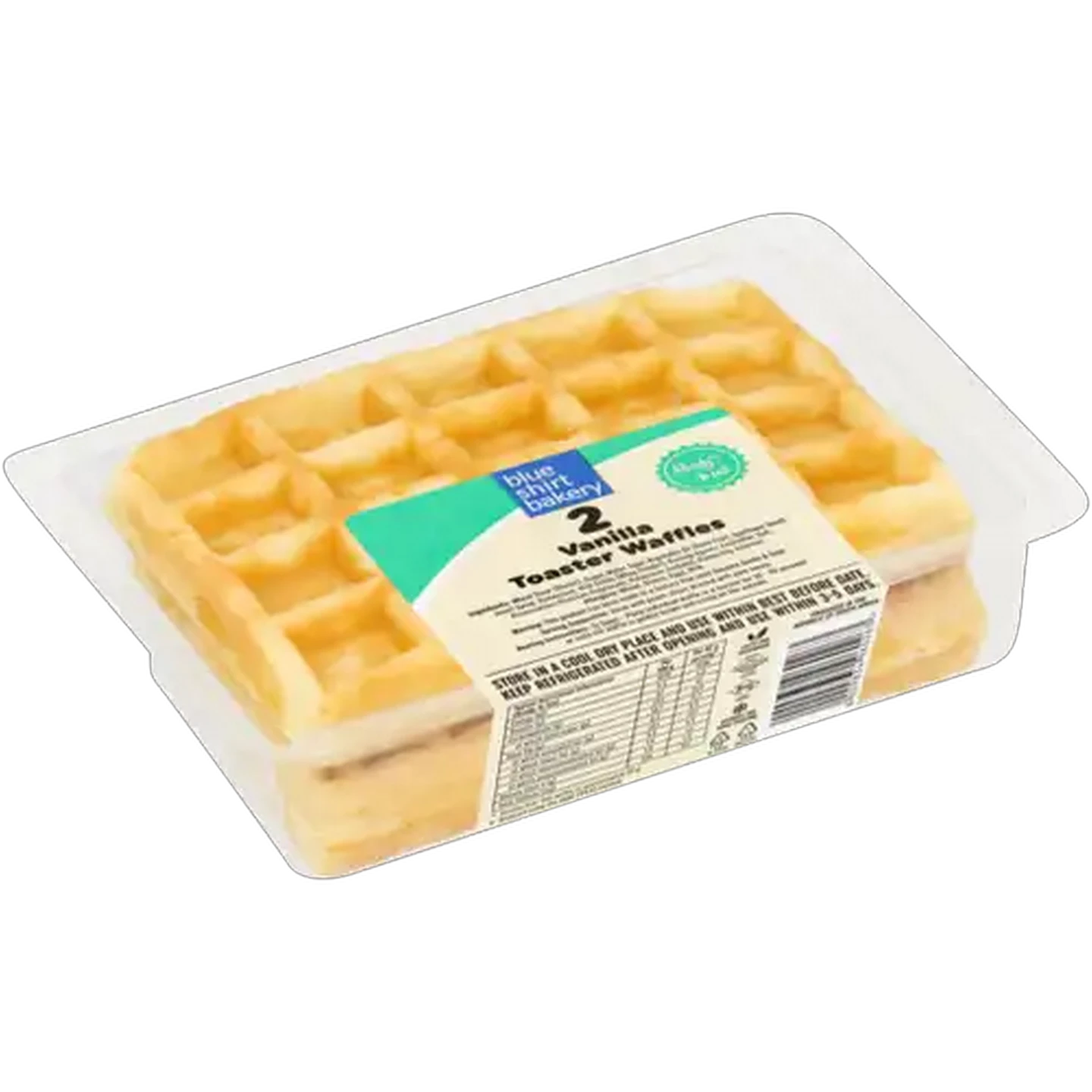 Image of Blue Shirt Bakery Rectangle Toaster Waffles 2 Pack