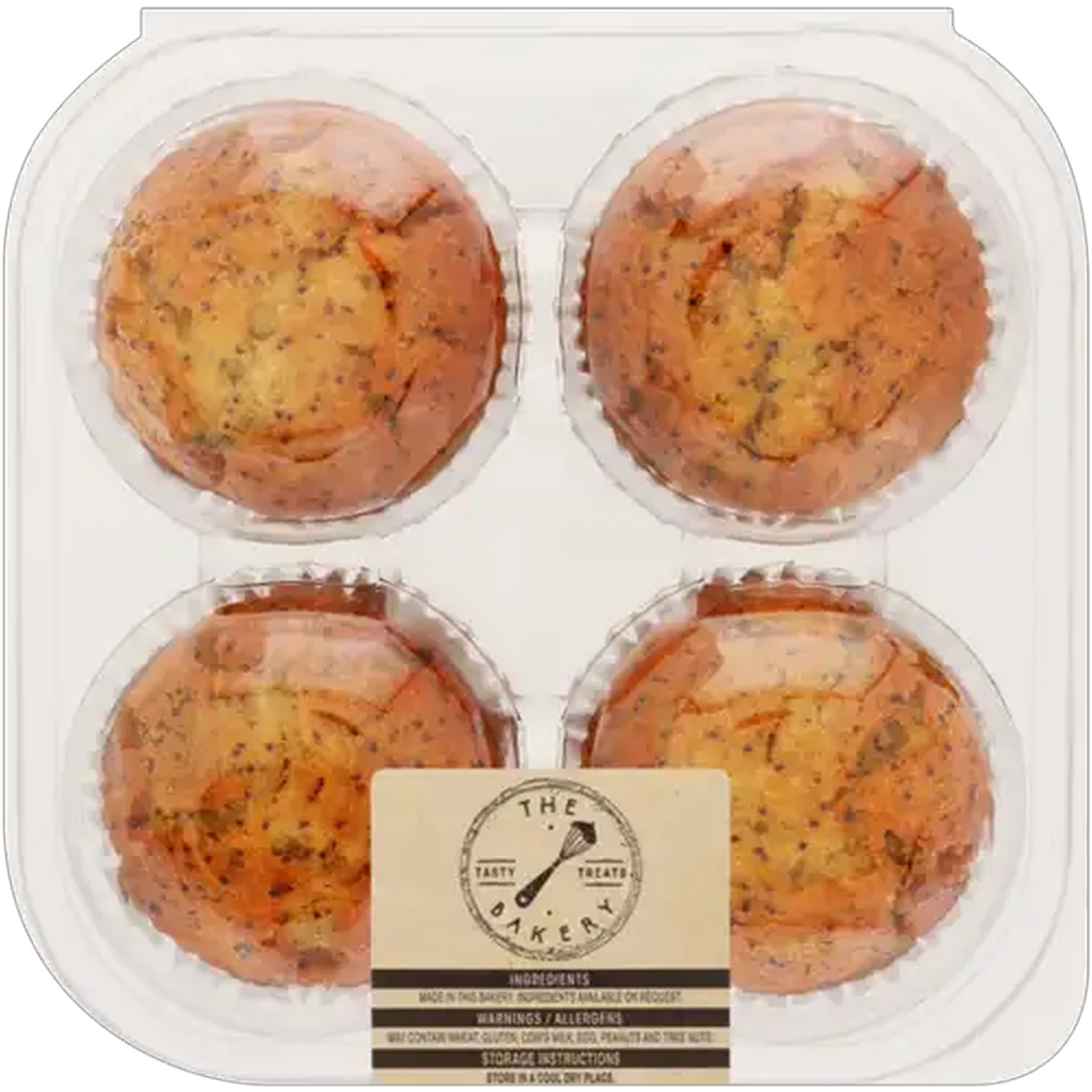 Image of Lemon & Poppy Seed Muffin 4 Pack