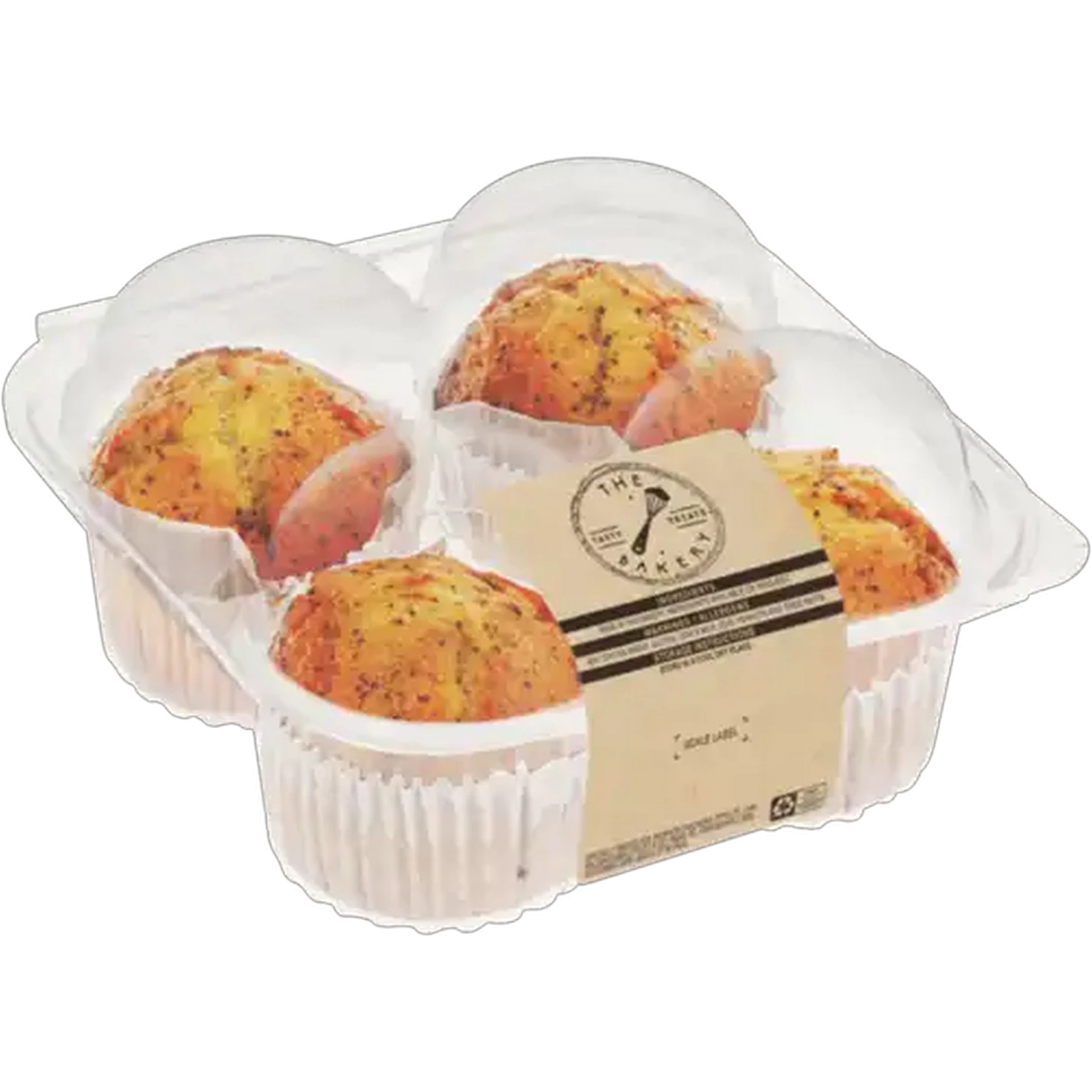Image of Lemon & Poppy Seed Muffin 4 Pack