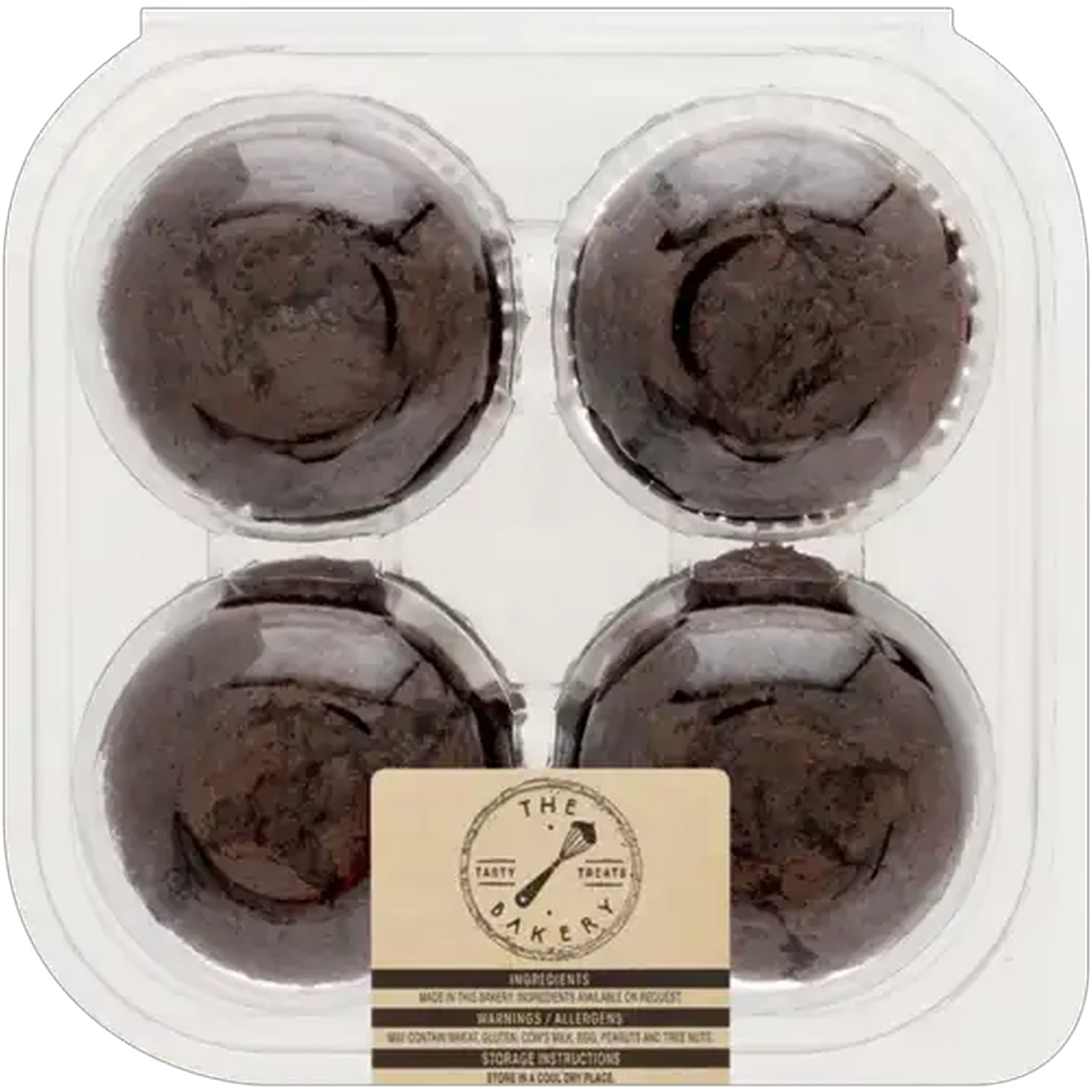 Image of The Bakery Chocolate Chip Muffins 4 Pack