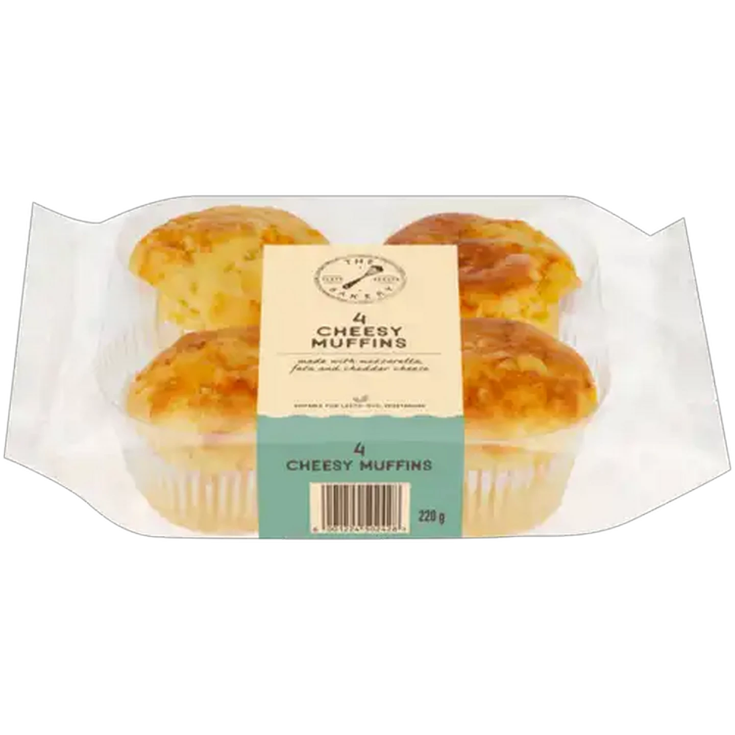 Image of The Bakery Cheesy Muffins 4 Pack