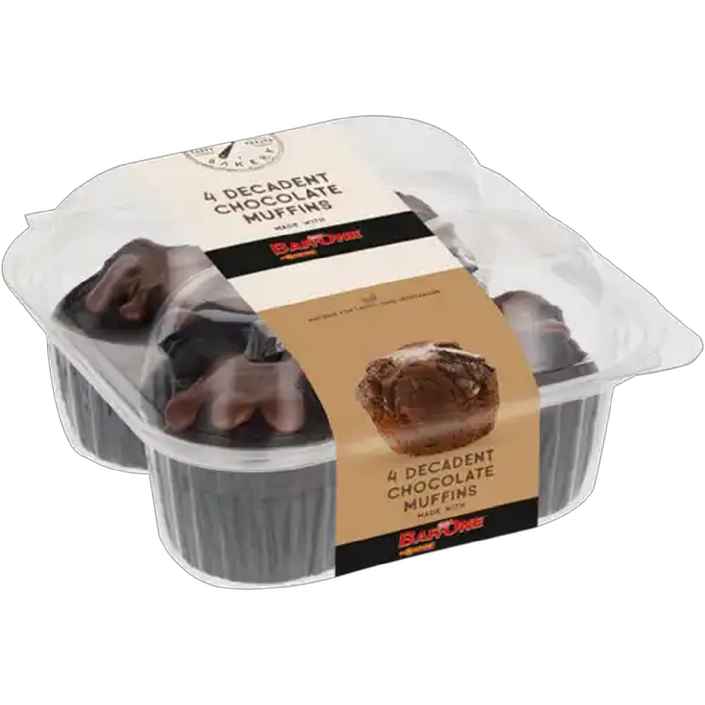 Image of The Bakery Bar-One Chocolate Muffins 4 Pack