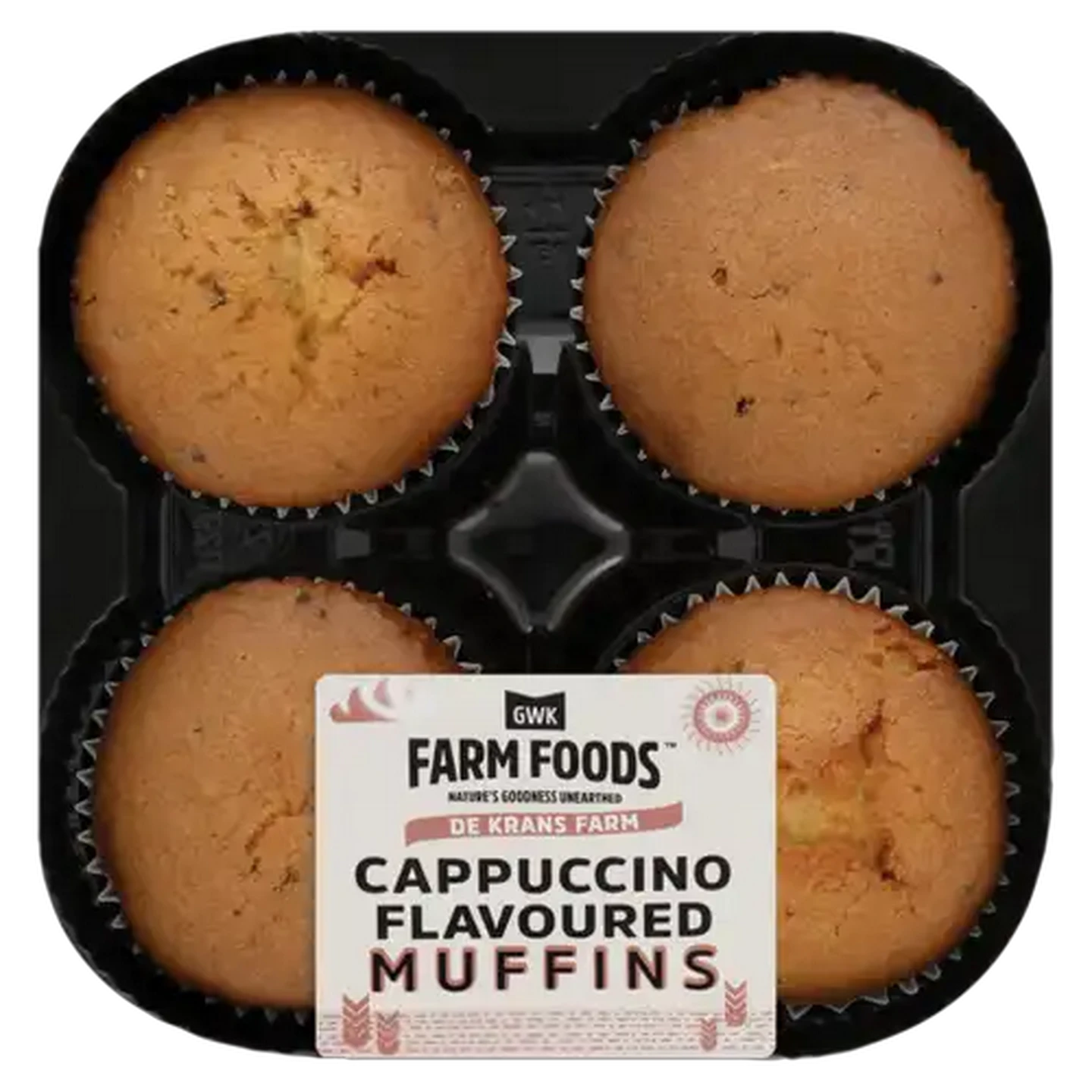 Image of GWK Farm Foods Cappuccino Flavoured Muffins 4 Pack