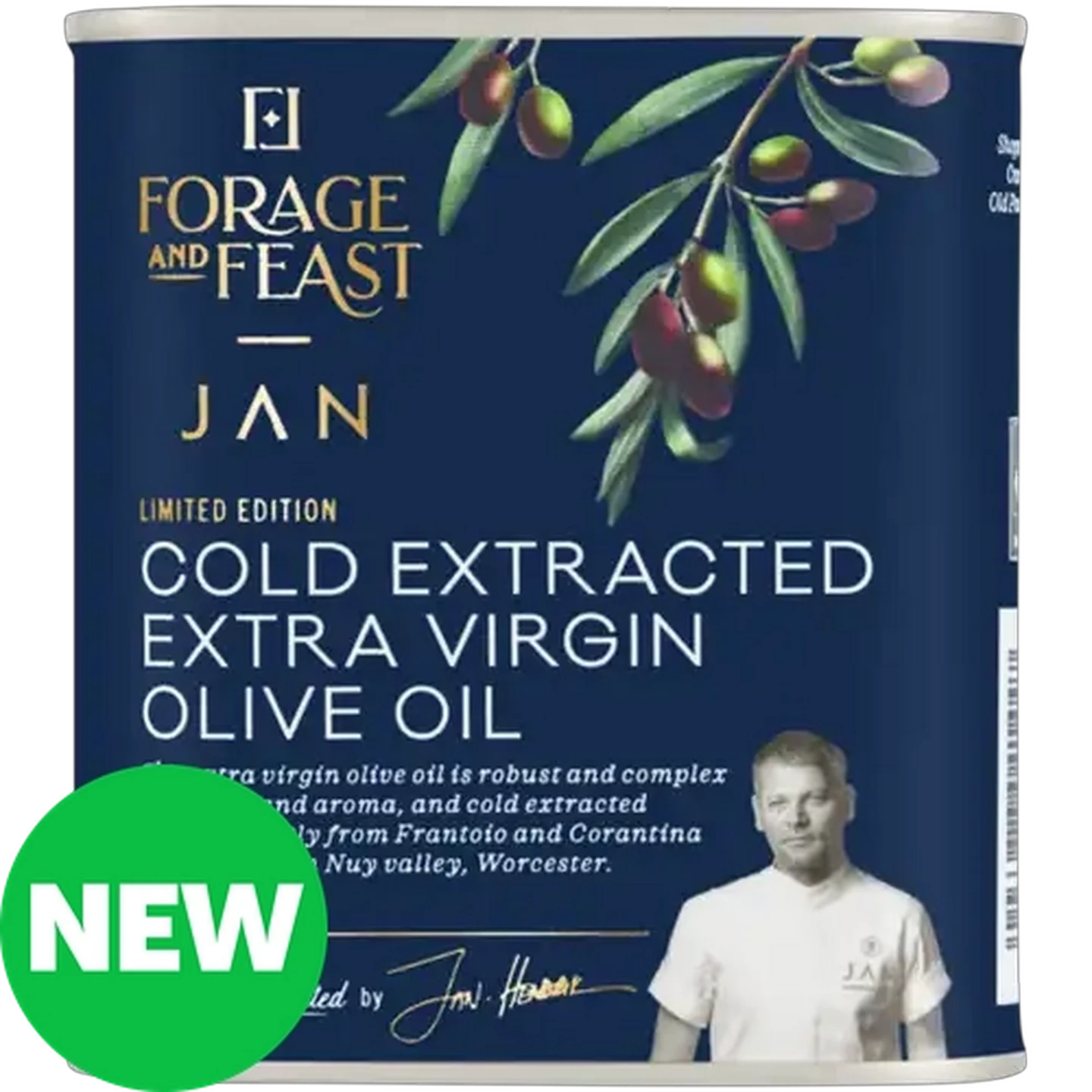 Image of Forage And Feast JAN Limited Edition Cold Extracted Extra Virgin Olive Oil 250ml