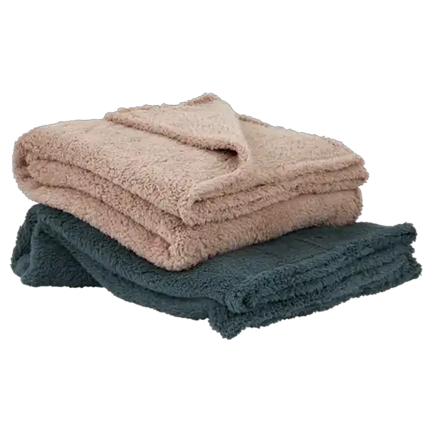 Image of Essentials Brush Sherpa Blanket 150 x 200cm (Colour May Vary)
