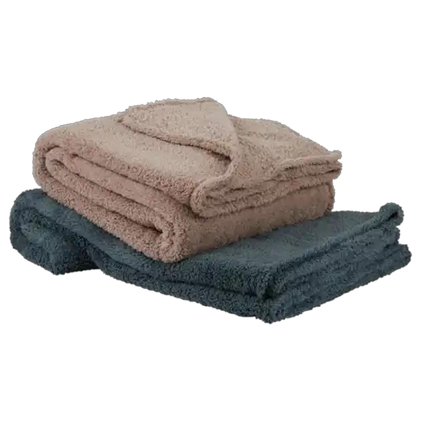 Image of Essentials Brush Sherpa Blanket 200 x 200cm (Colour May Vary)
