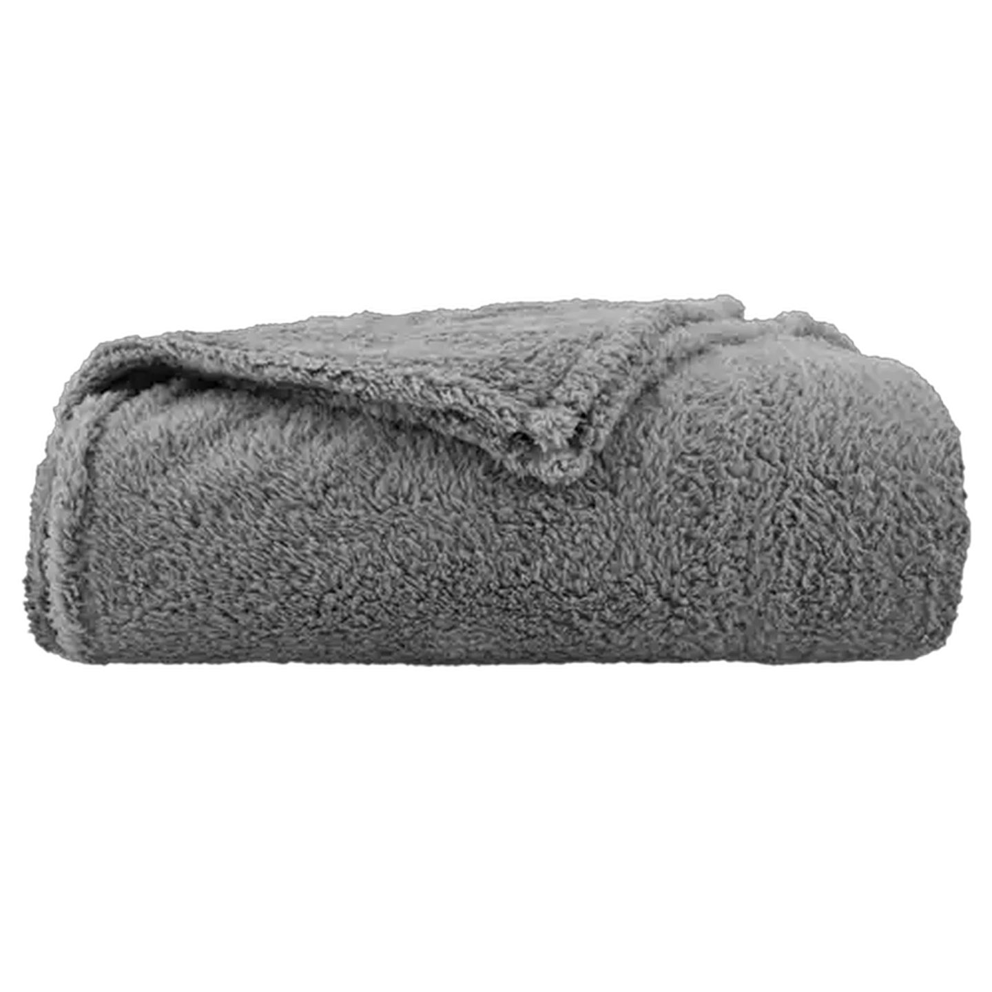 Image of Essentials Brush Sherpa Blanket 200 x 200cm (Colour May Vary)