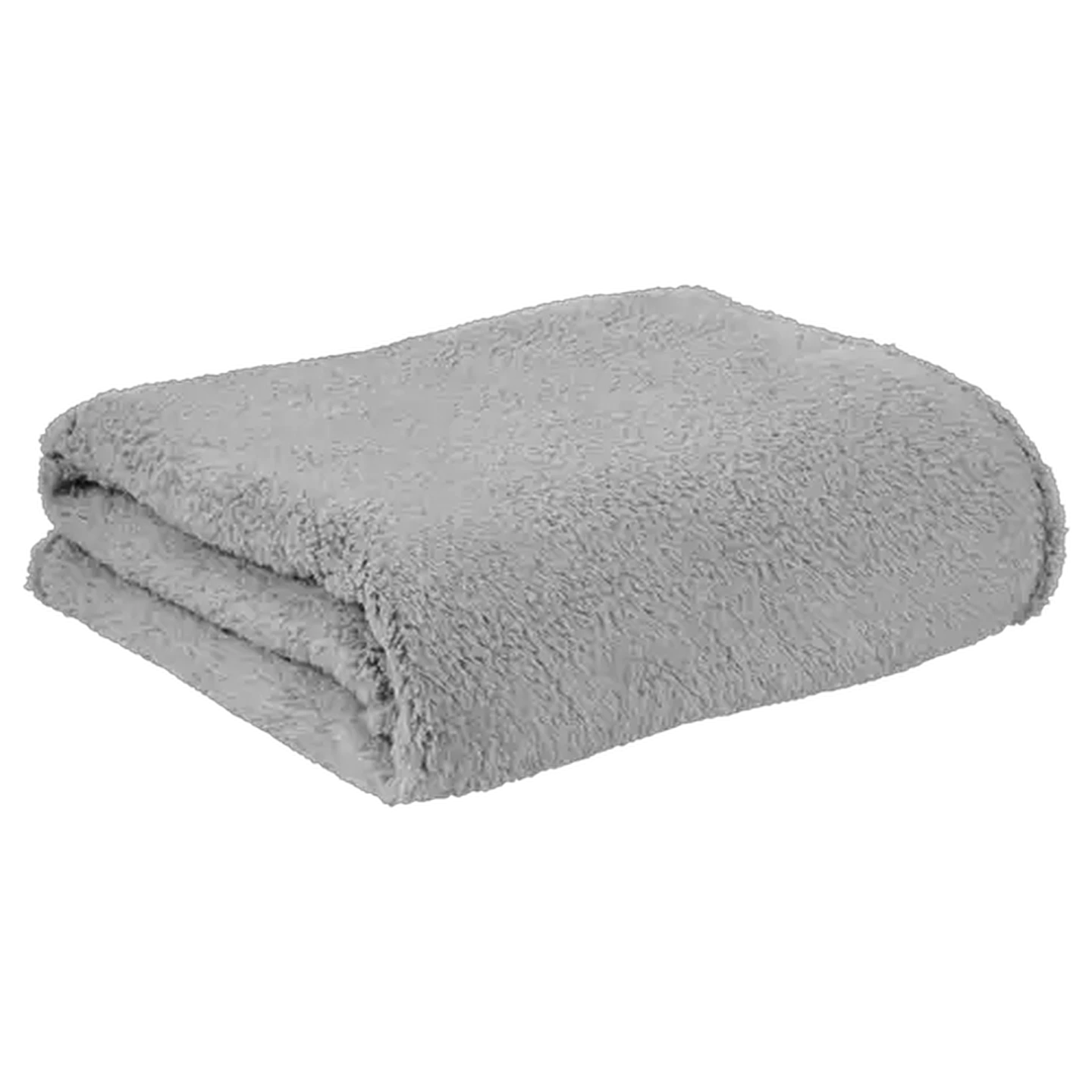 Image of Essentials Brush Sherpa Blanket 200 x 200cm (Colour May Vary)