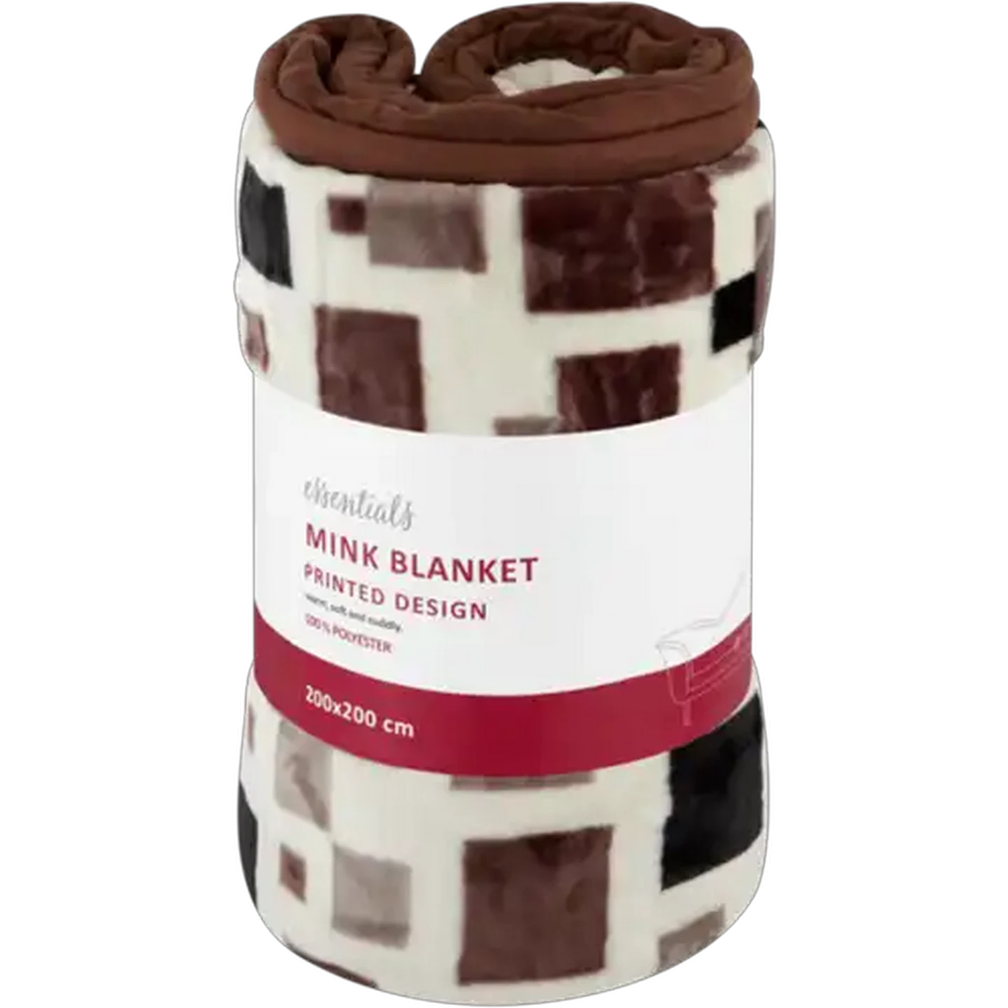 Image of Essentials Mink Blanket 2000mm x 2000mm (Design May Vary)