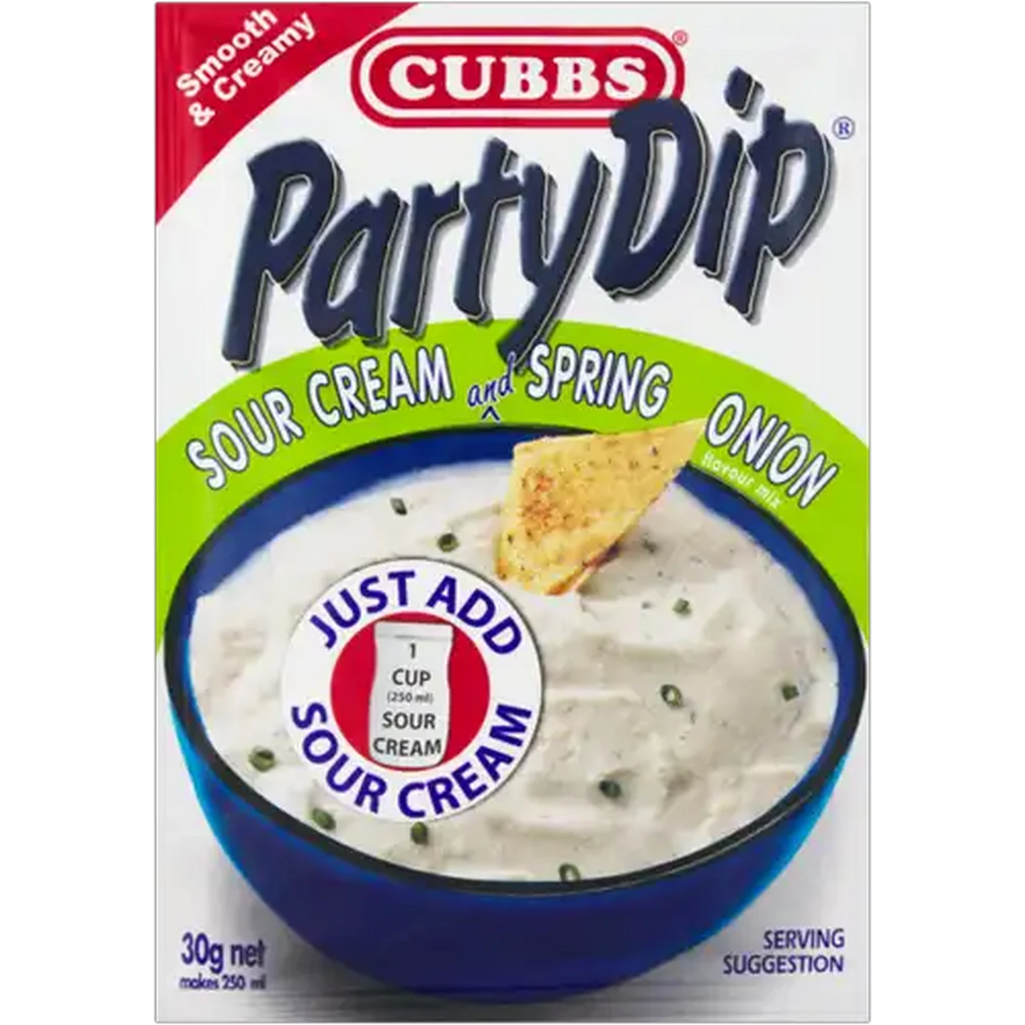 Image of Cubbs Party Dip Sour Cream & Spring Onion Flavour Mix 30g