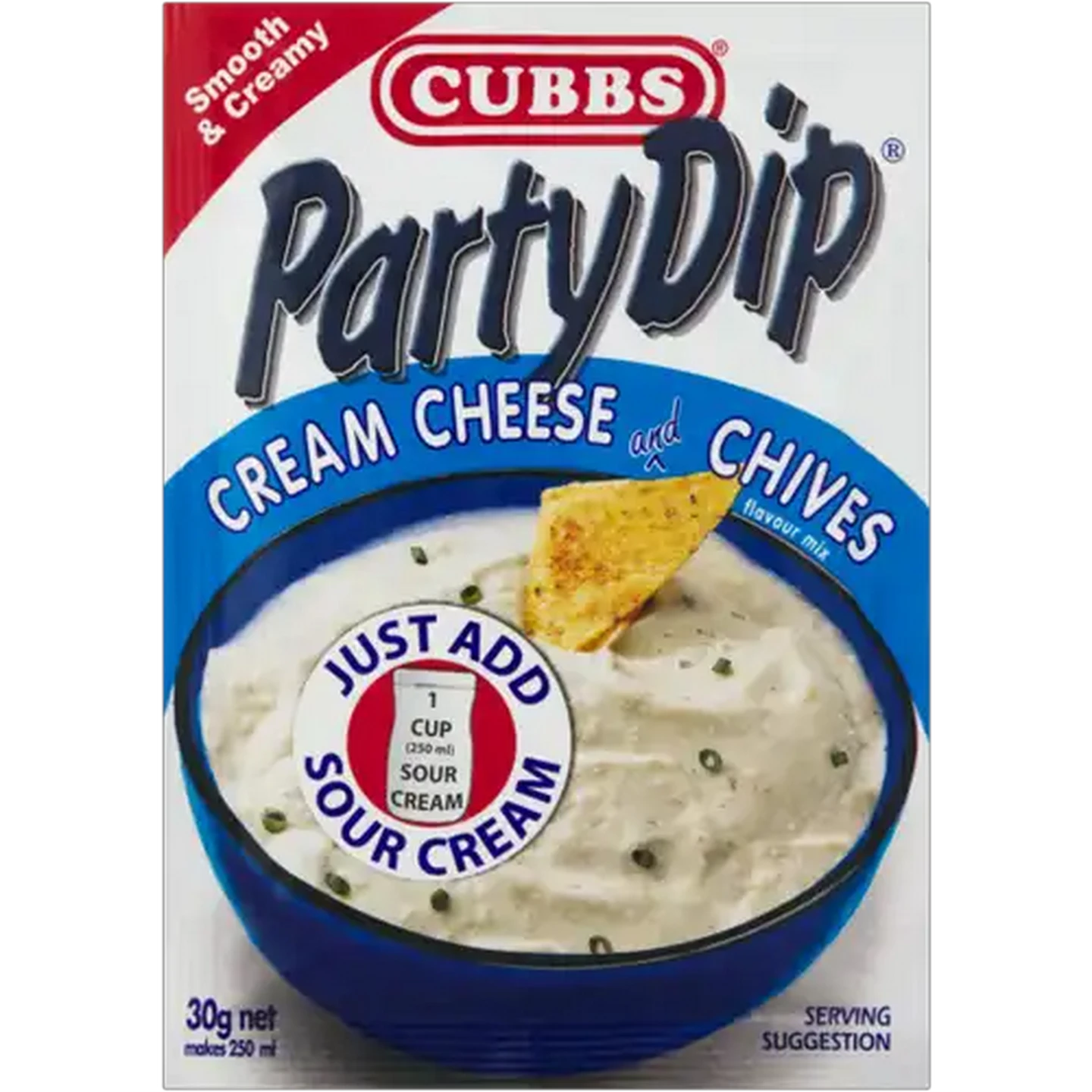 Image of Cubbs Party Dip Cream Cheese & Chives Flavour Mix 30g