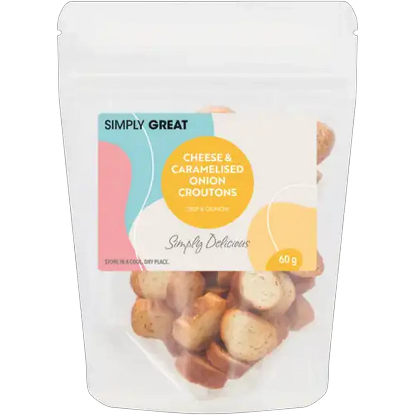 Image of Simply Great Cheese & Onion Croutons 60g