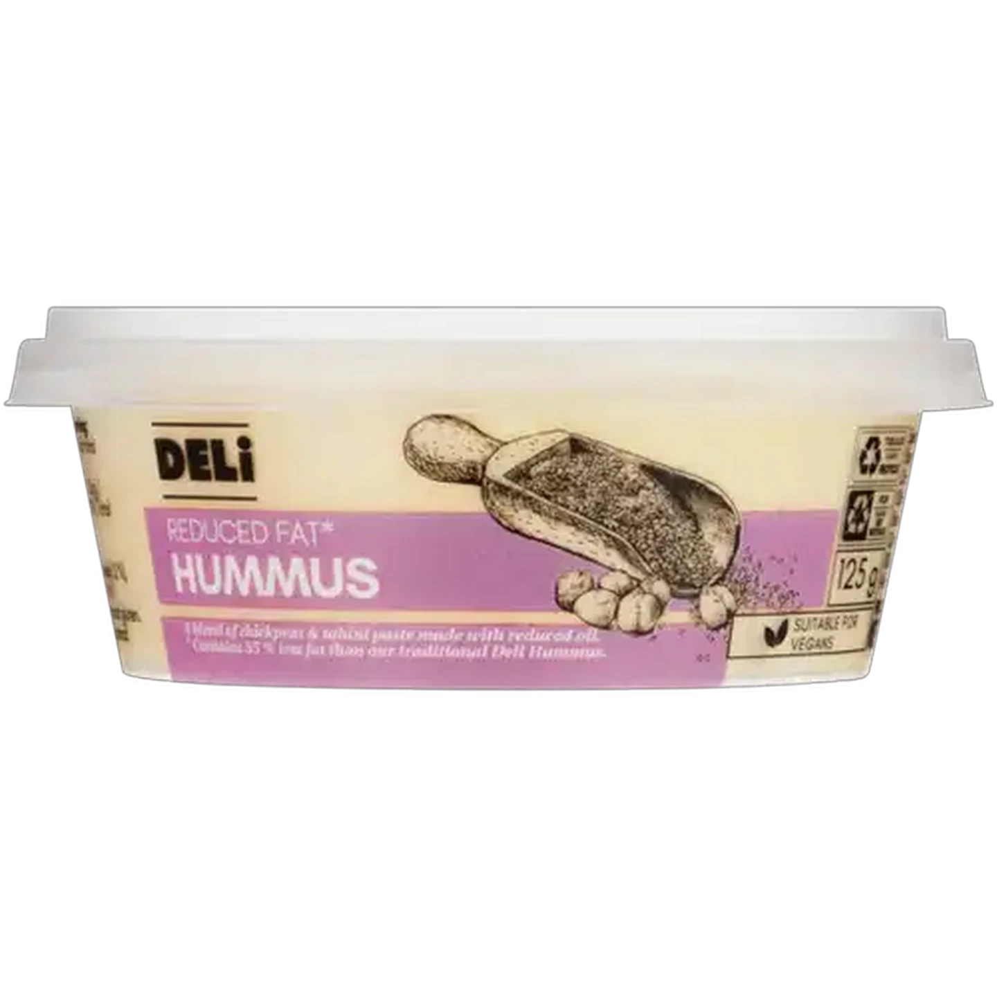Image of Reduced Fat Hummus 125g