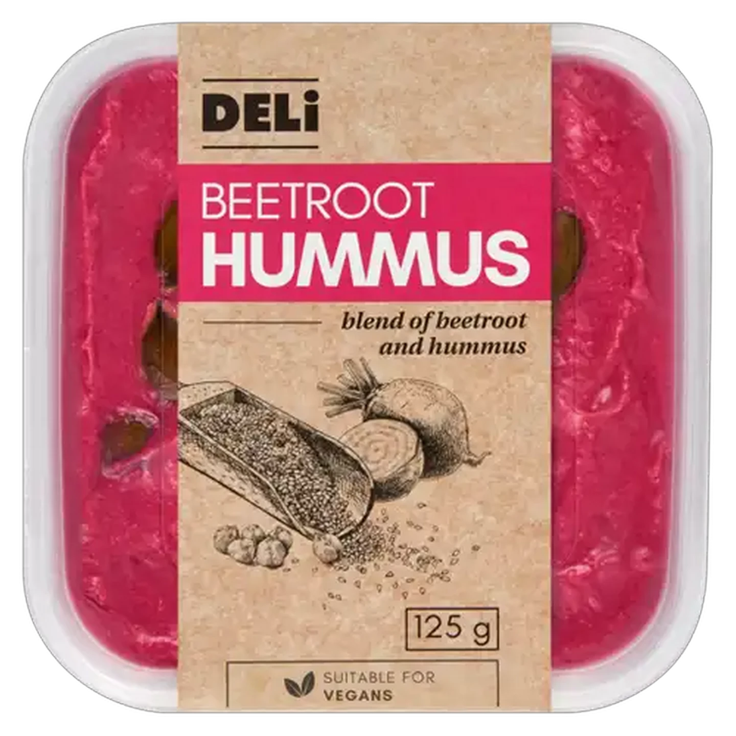 Image of Beetroot Hummus Dip 125g