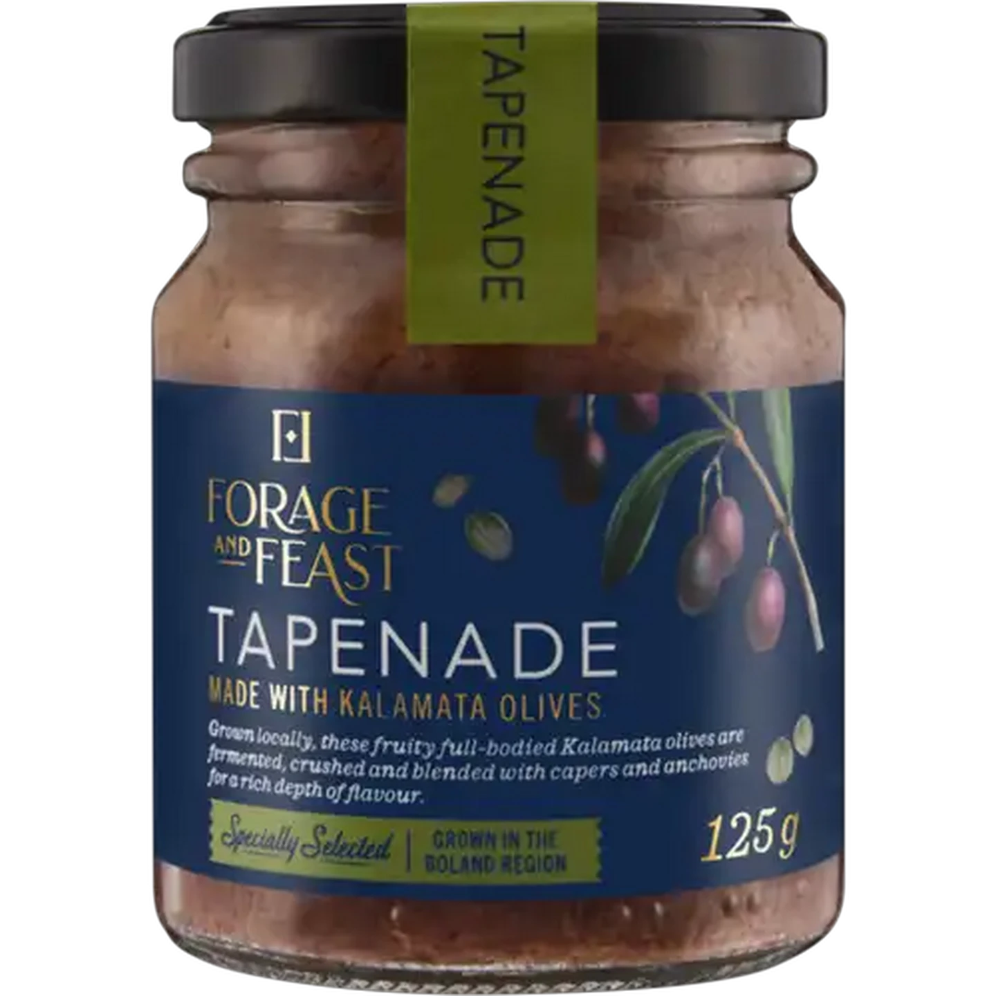 Image of Forage And Feast Kalamata Olive Tapenade 125g