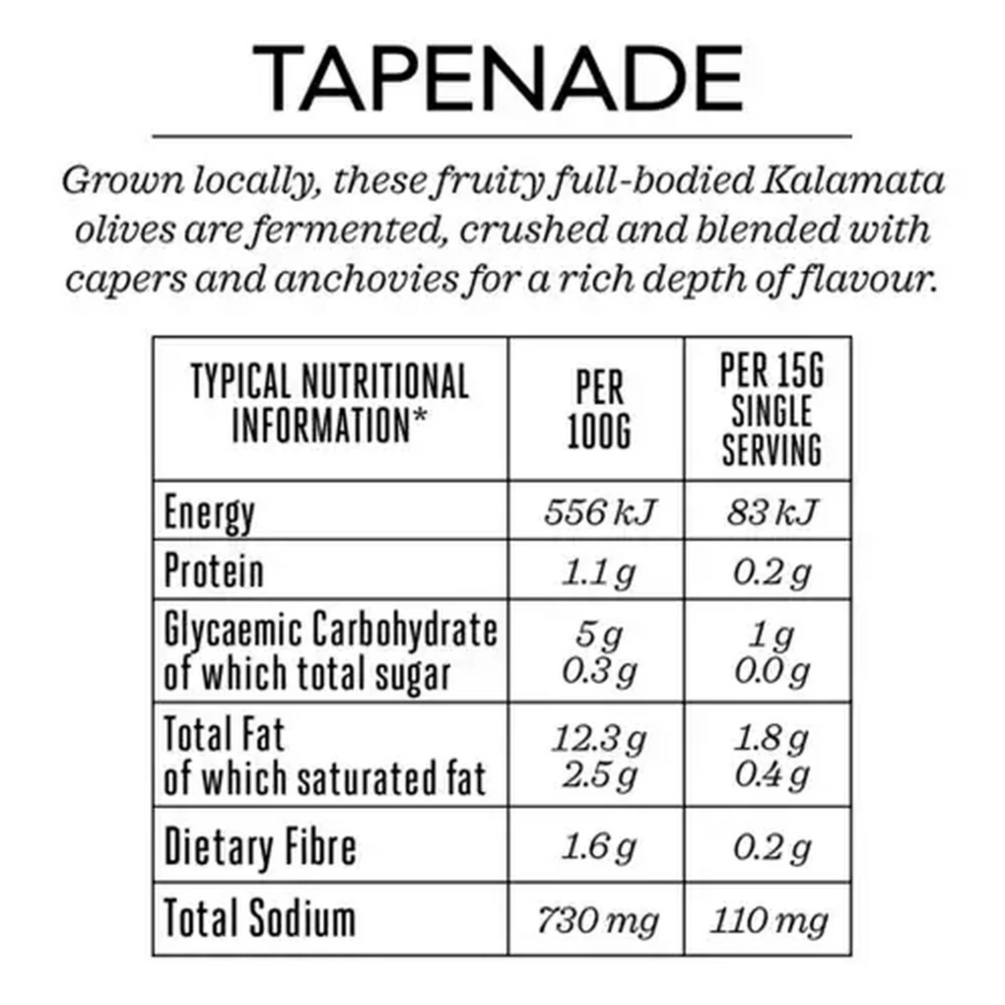 Image of Forage And Feast Kalamata Olive Tapenade 125g