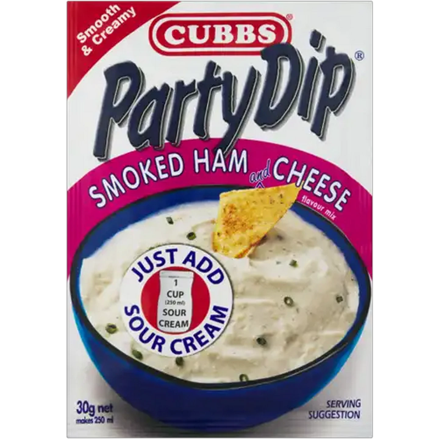 Image of Cubbs Party Dip Smoked Ham & Cheese Flavour Mix 30g
