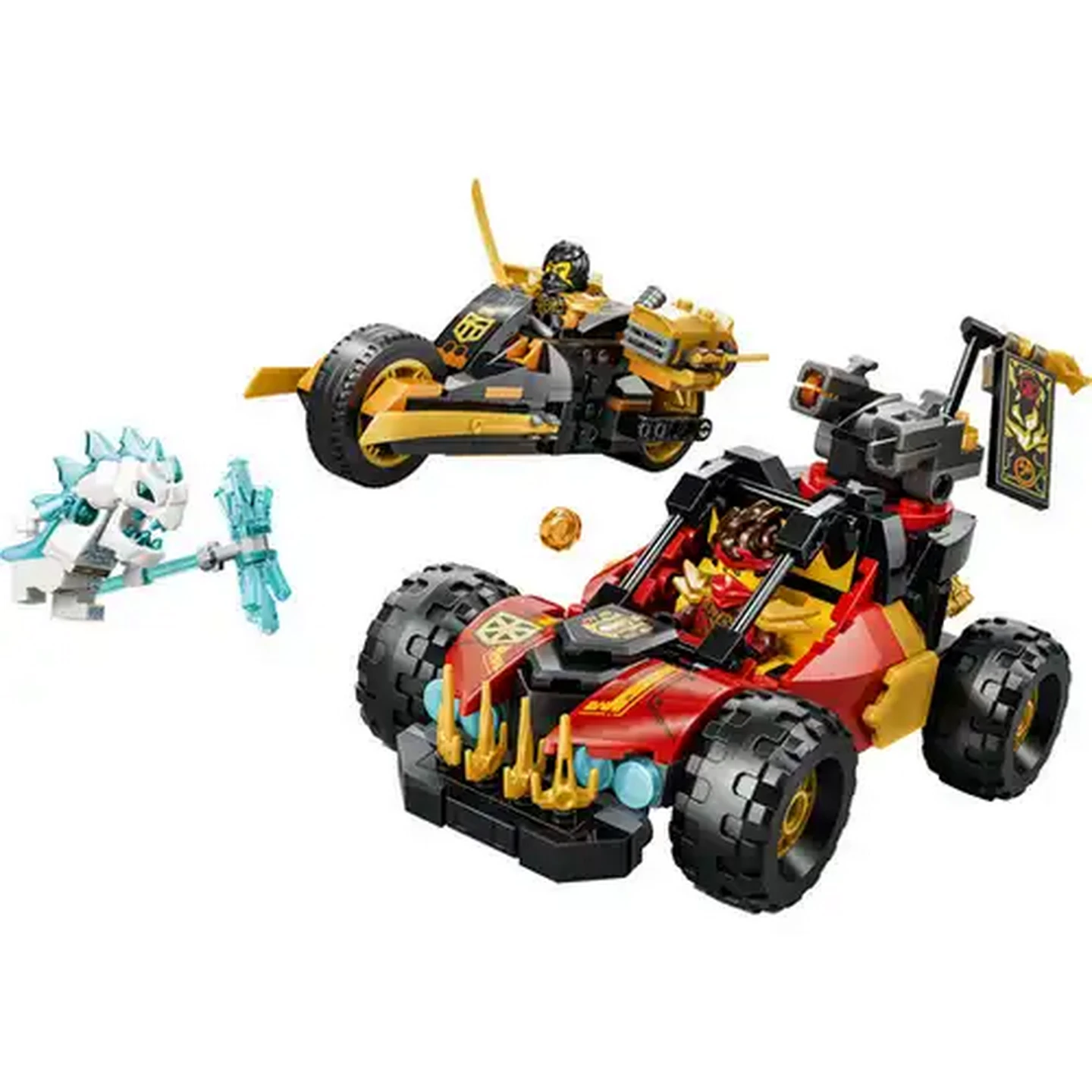 Checkers Sixty60 | LEGO® NINJAGO® Kai and Cole's Combiner Vehicles