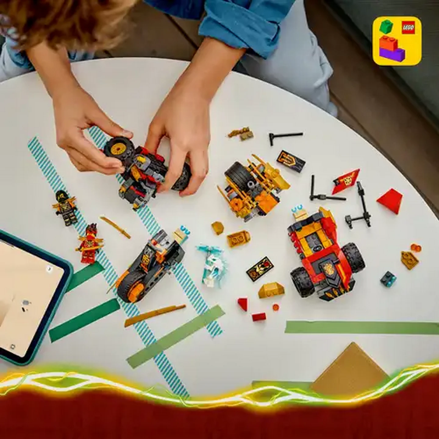 Checkers Sixty60 | LEGO® NINJAGO® Kai and Cole's Combiner Vehicles