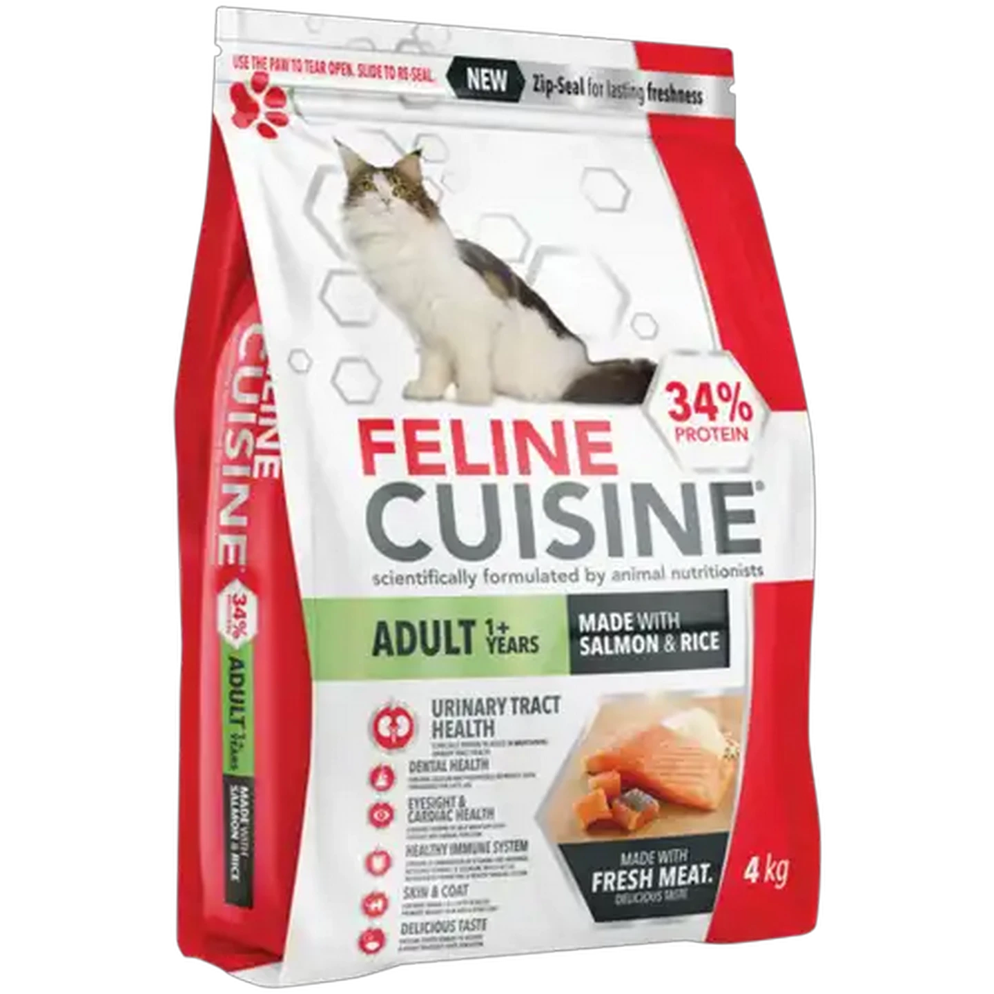 Image of Feline Cuisine Salmon & Rice Adult Dry Cat Food 4kg