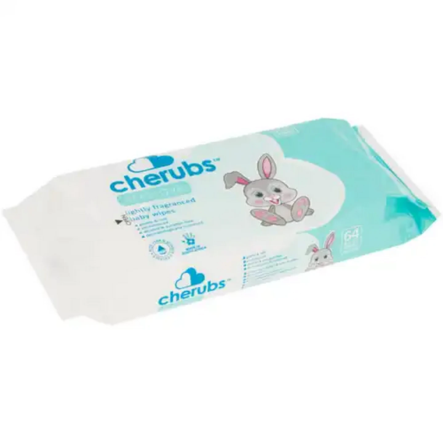 Image of Cherubs Sensitive Lightly Fragranced Baby Wipes 64 Pack