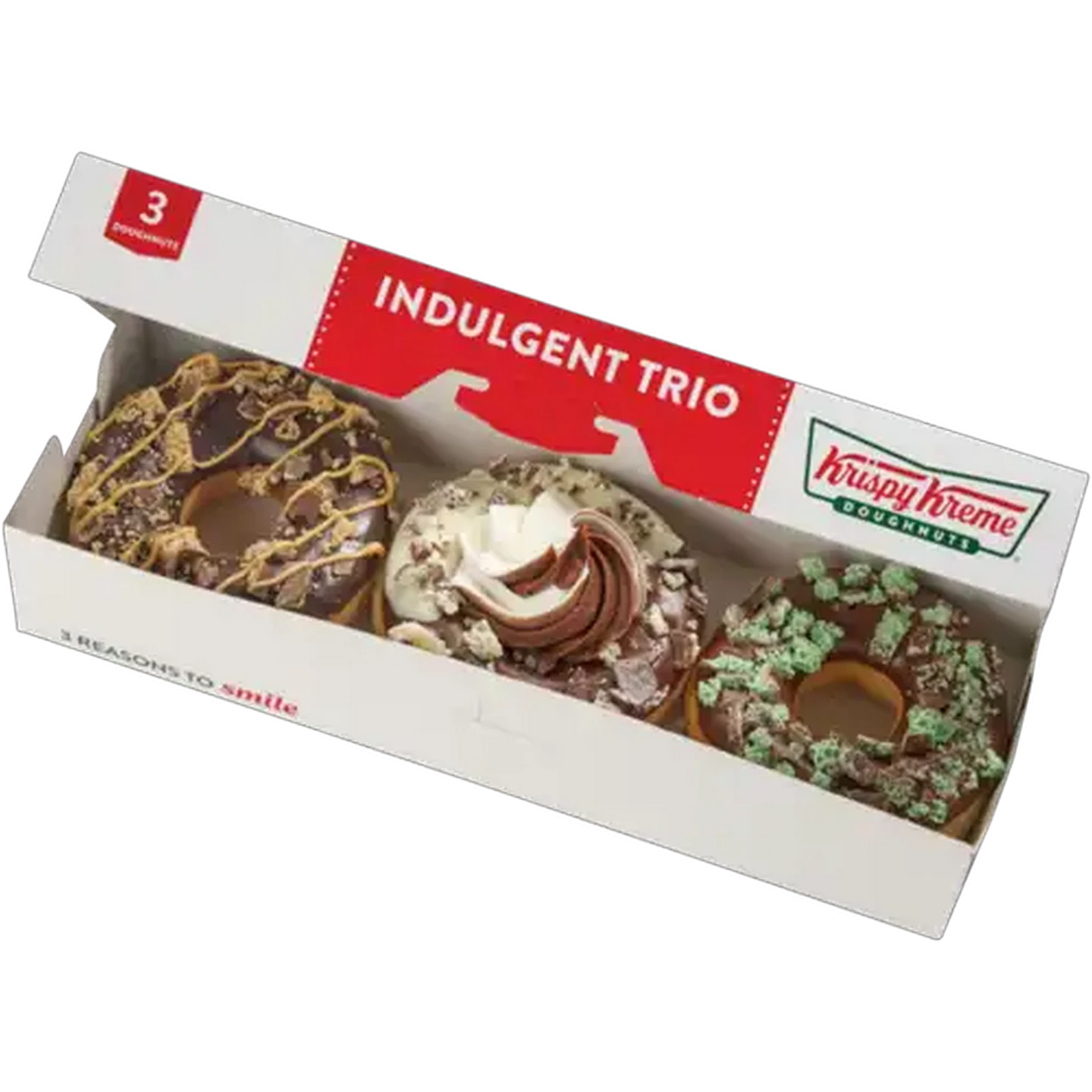 Image of Krispy Kreme x Nestlé Aero® Indulgent Trio Doughnuts 3-Pack