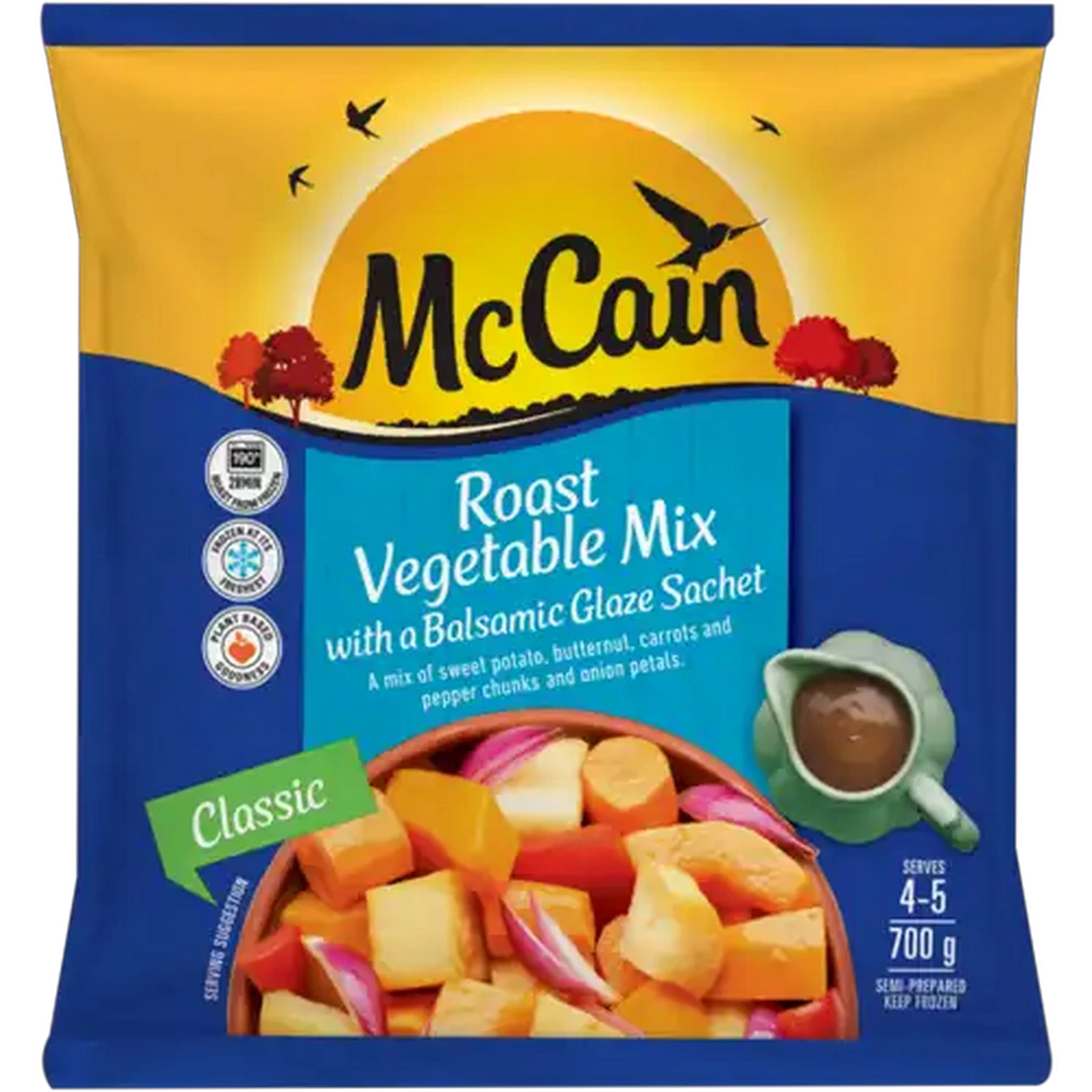 Image of McCain Frozen Classic Roast Vegetable Mix Bag 700g