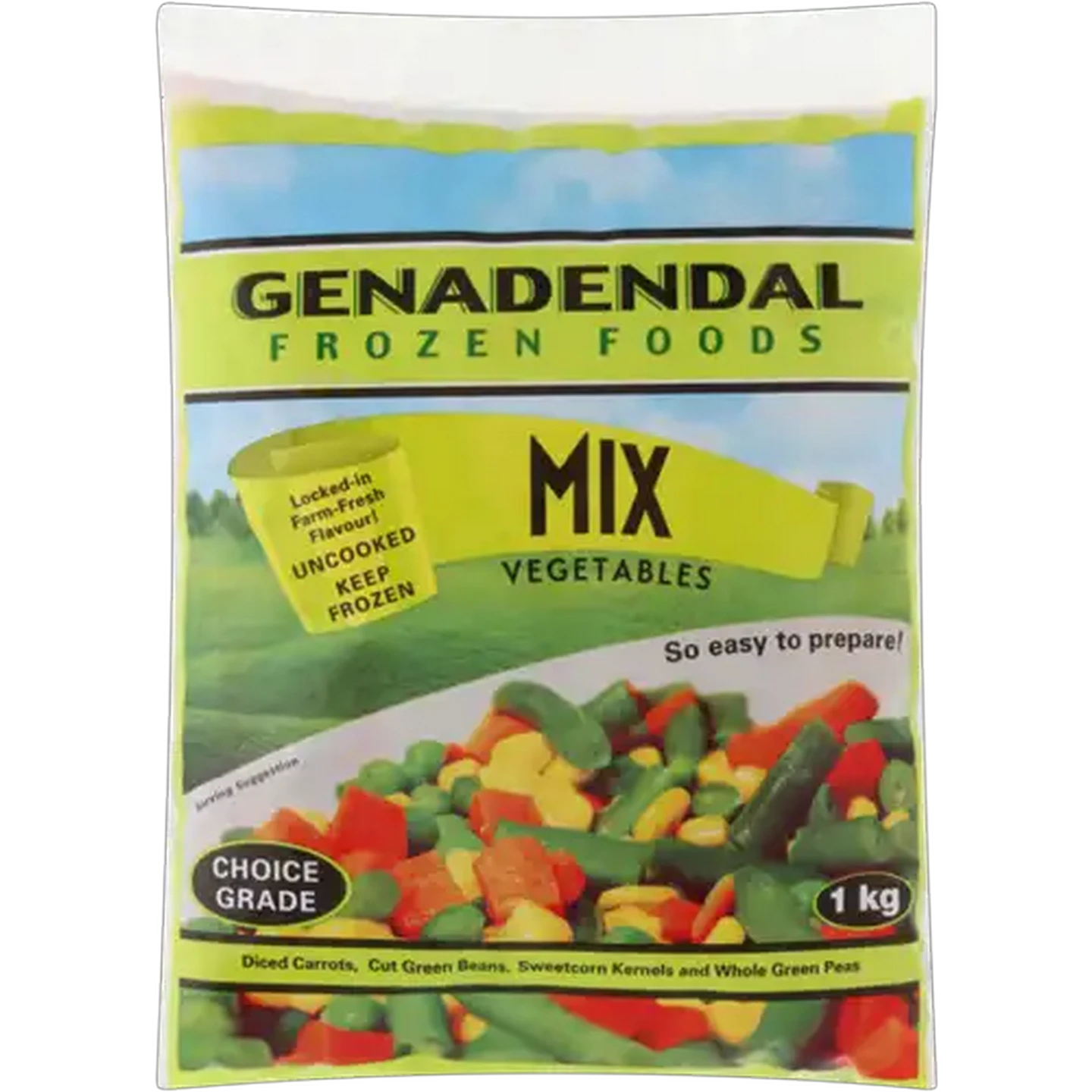 Image of Genadendal Frozen Foods Mixed Vegetables Bag 1kg