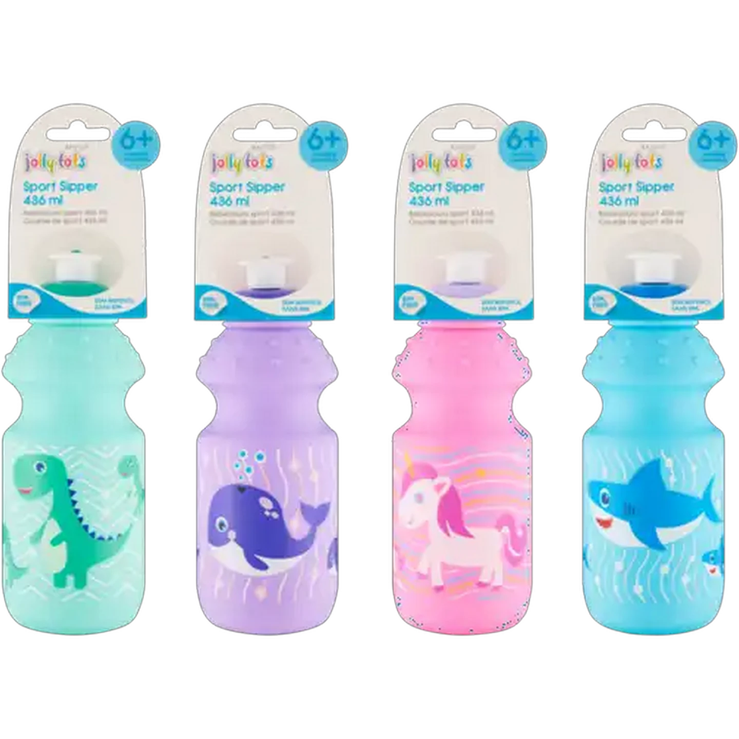 Image of Jolly Tots Sports Bottle 6 Months+ (Print May Vary)