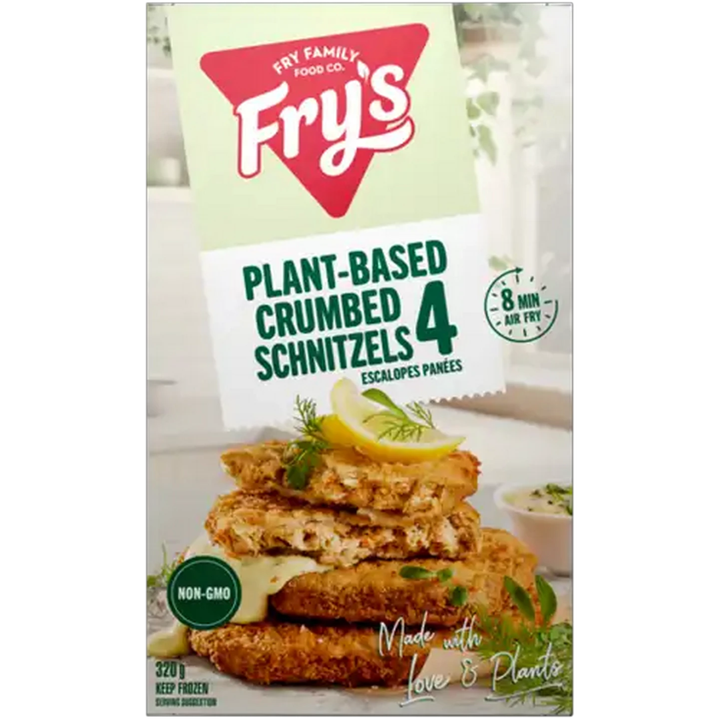 Image of Fry's Frozen Plant-Based Crumbed Schnitzels 320g