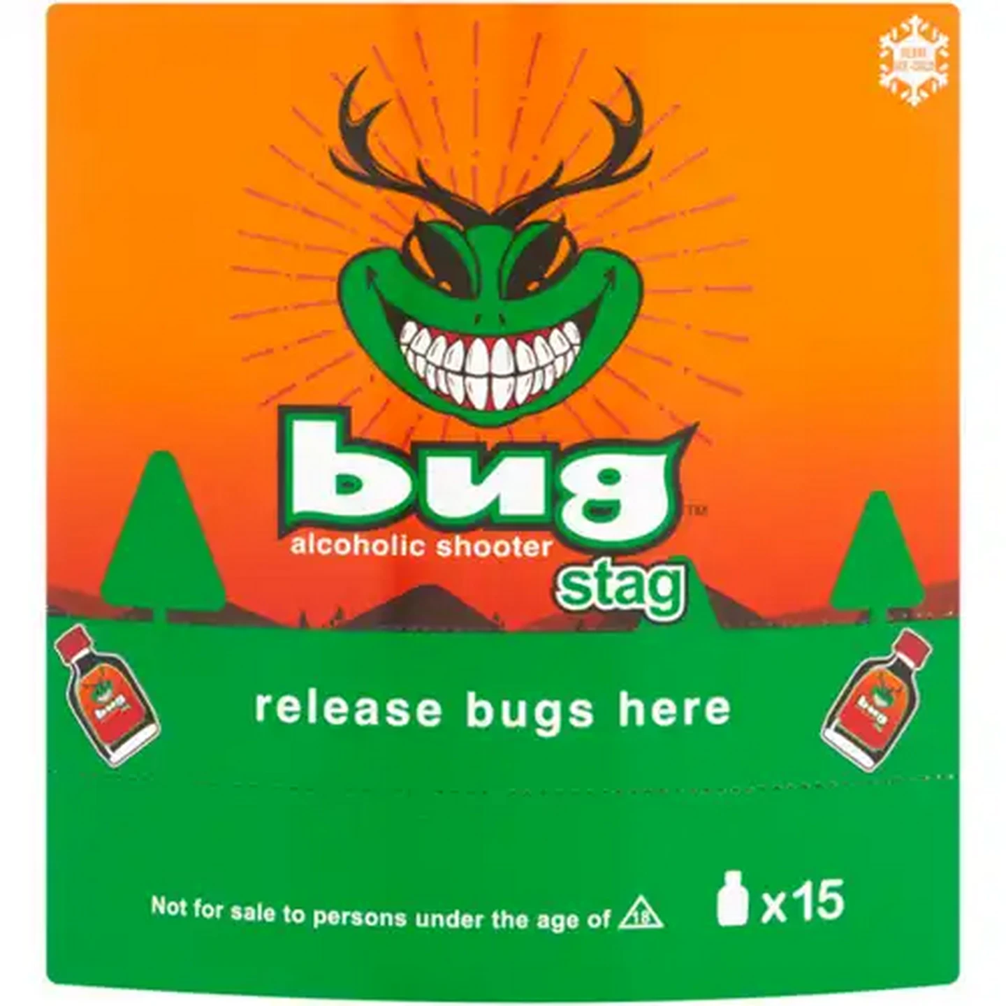 Image of Bug Stag Alcoholic Shooter 15 x 20ml