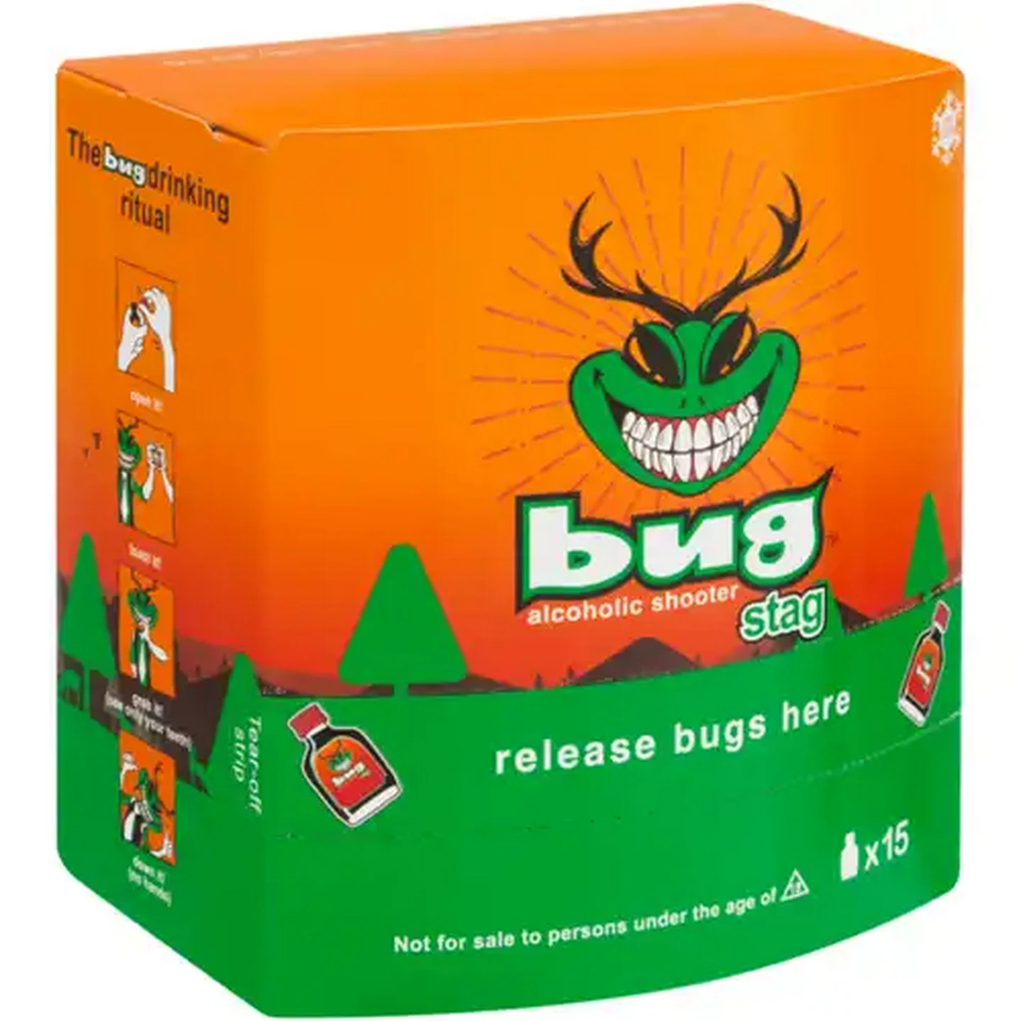 Image of Bug Stag Alcoholic Shooter 15 x 20ml