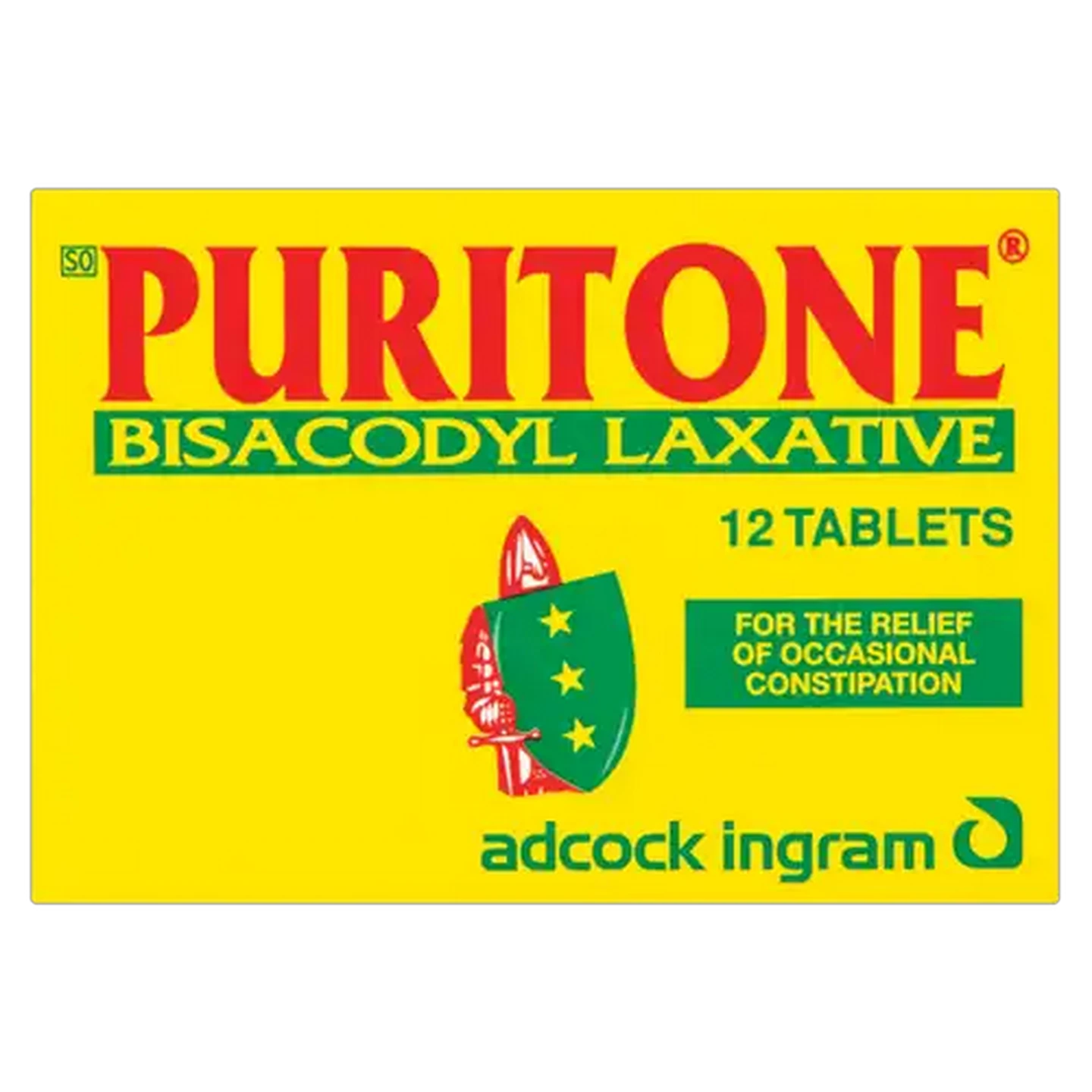 Image of Puritone Bisacodyl Laxative Tablets 12 Pack
