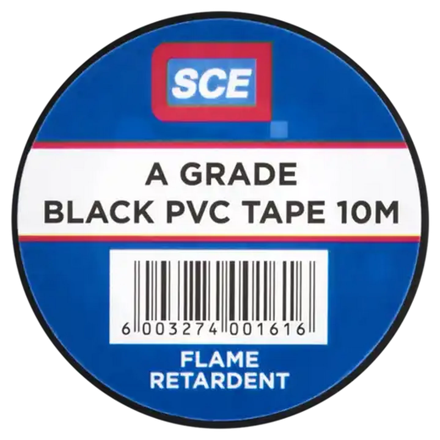 Image of SCE Black Insulation Tape Roll 10m